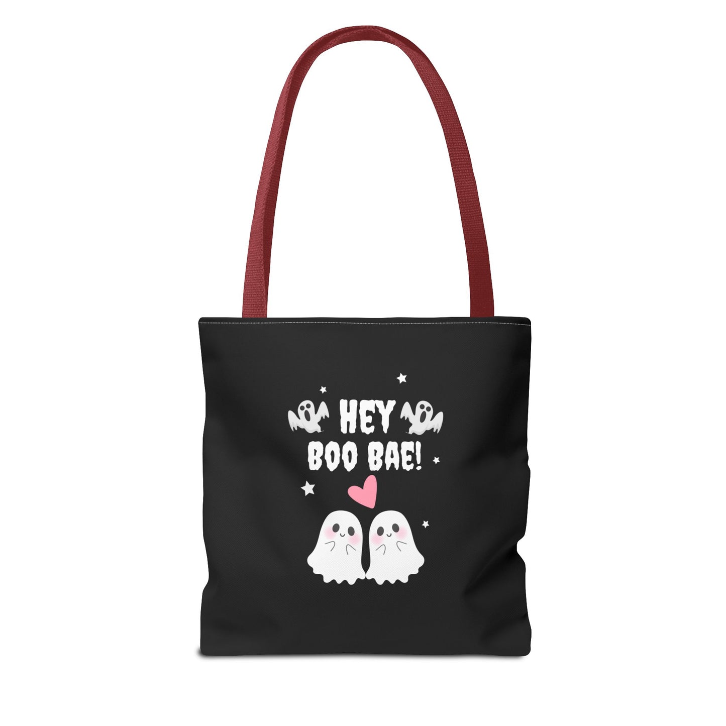 Cute Ghost Couple Boo Bae Halloween Fall Spooky Season Trick or Treating Candy Bag Reusable Halloween Lunch Bag