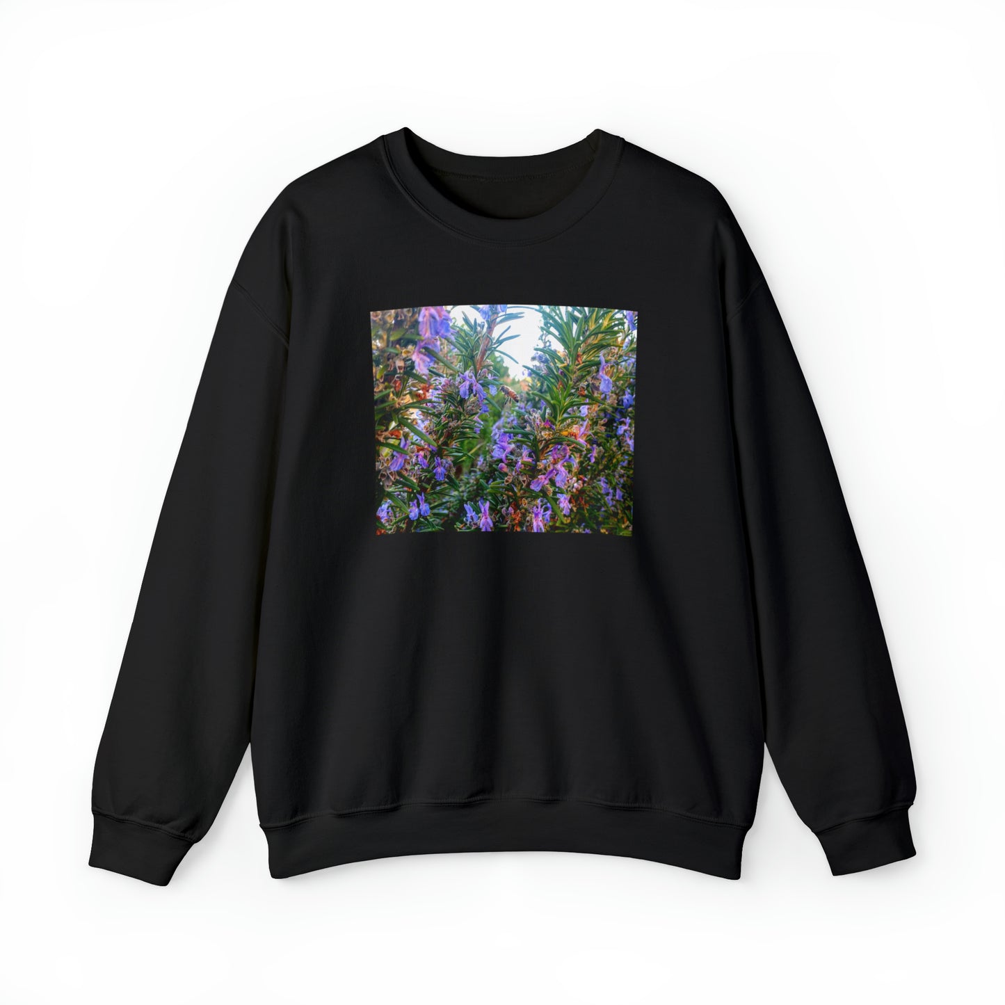 Unisex Heavy Blend™ Crewneck Rosemary Bee Pollinator Sweatshirt