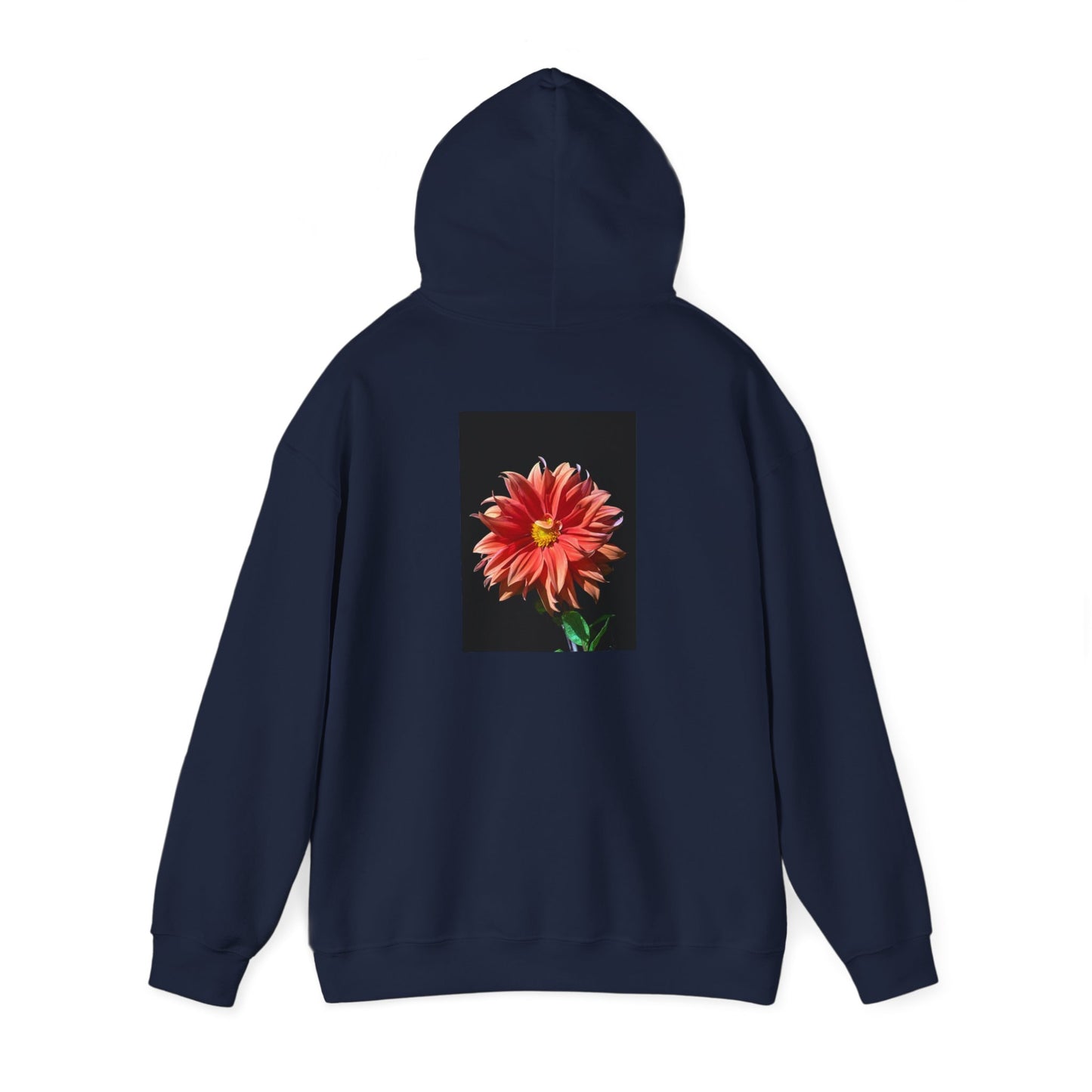 Unisex Heavy Blend™  Dahlia Flower Hooded Sweatshirt