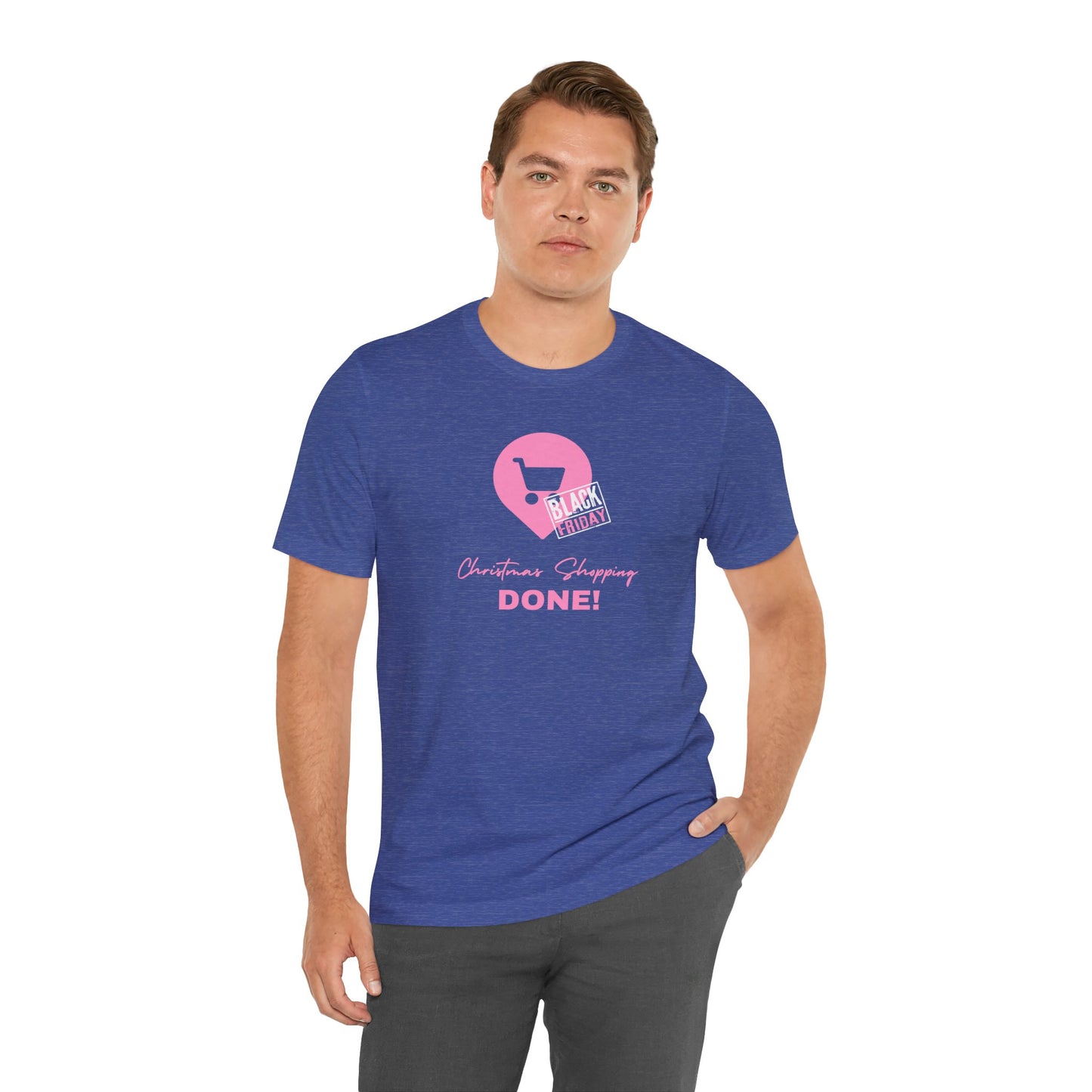 Unisex Jersey Short Sleeve Black Friday Christmas Shopping T-Shirt