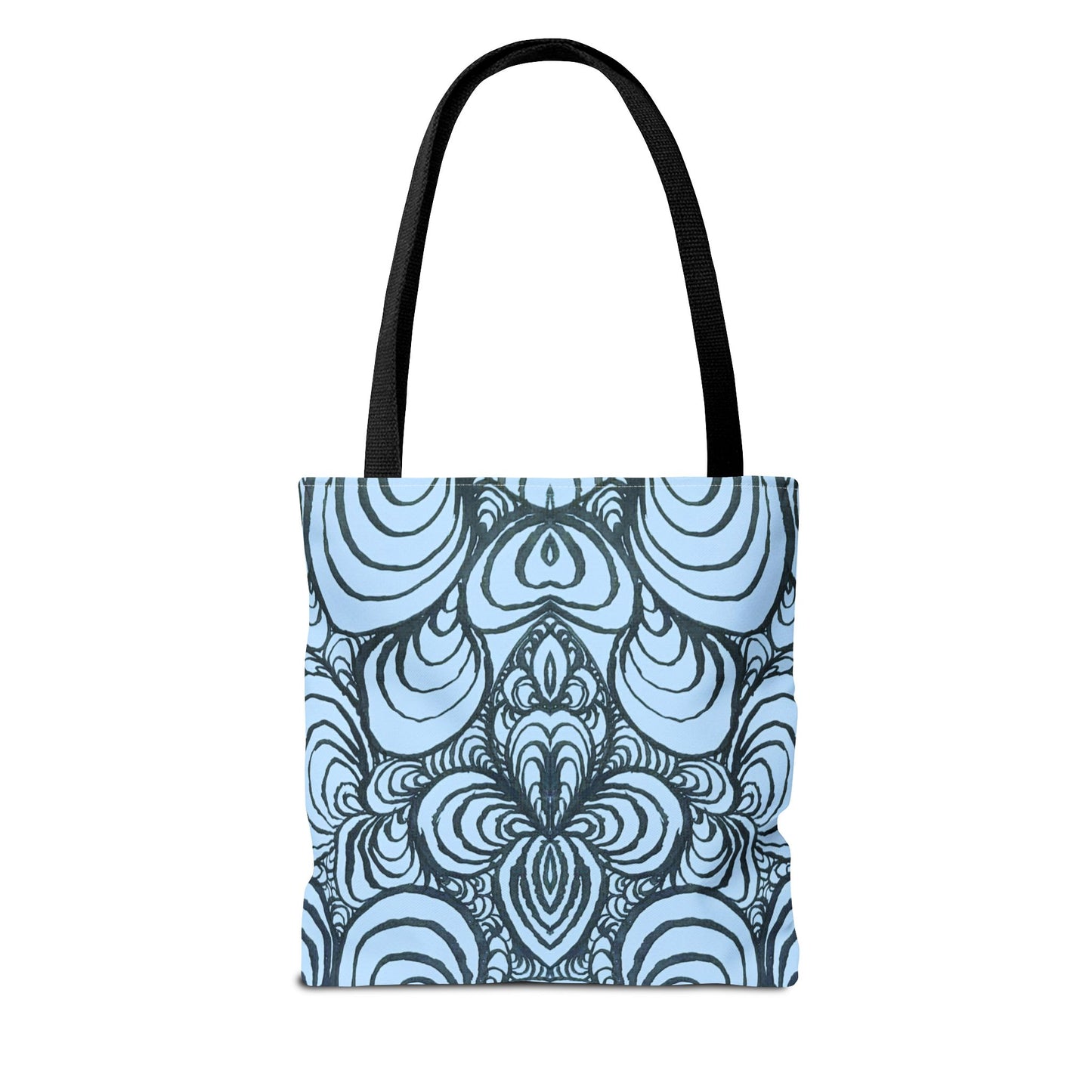 Unisex Original Line Art - All Over Print Tote Bag - Puzzle Panels 1 Color Pop Polar