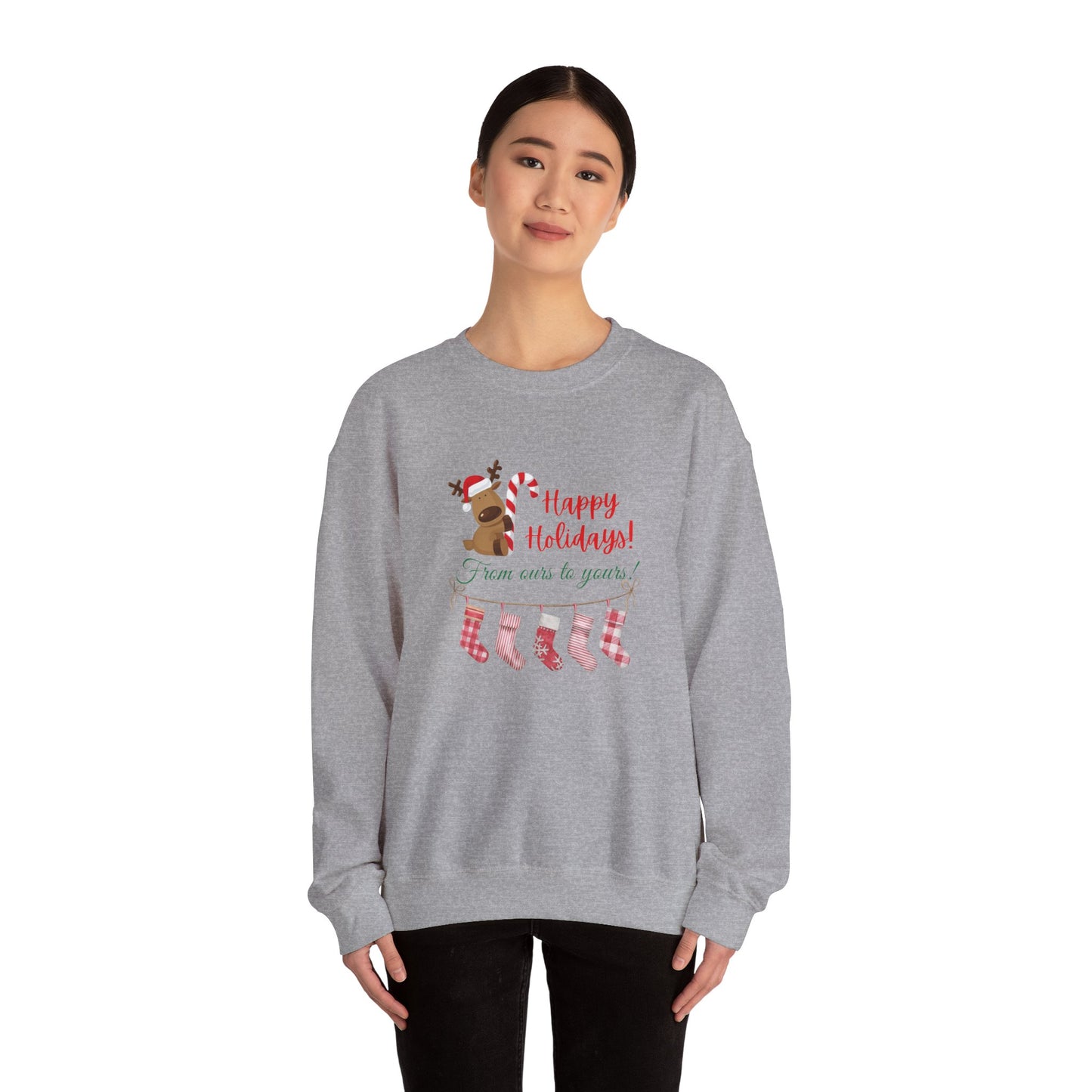 Unisex Heavy Blend Happy Holidays From Ours To Yours Sweatshirt