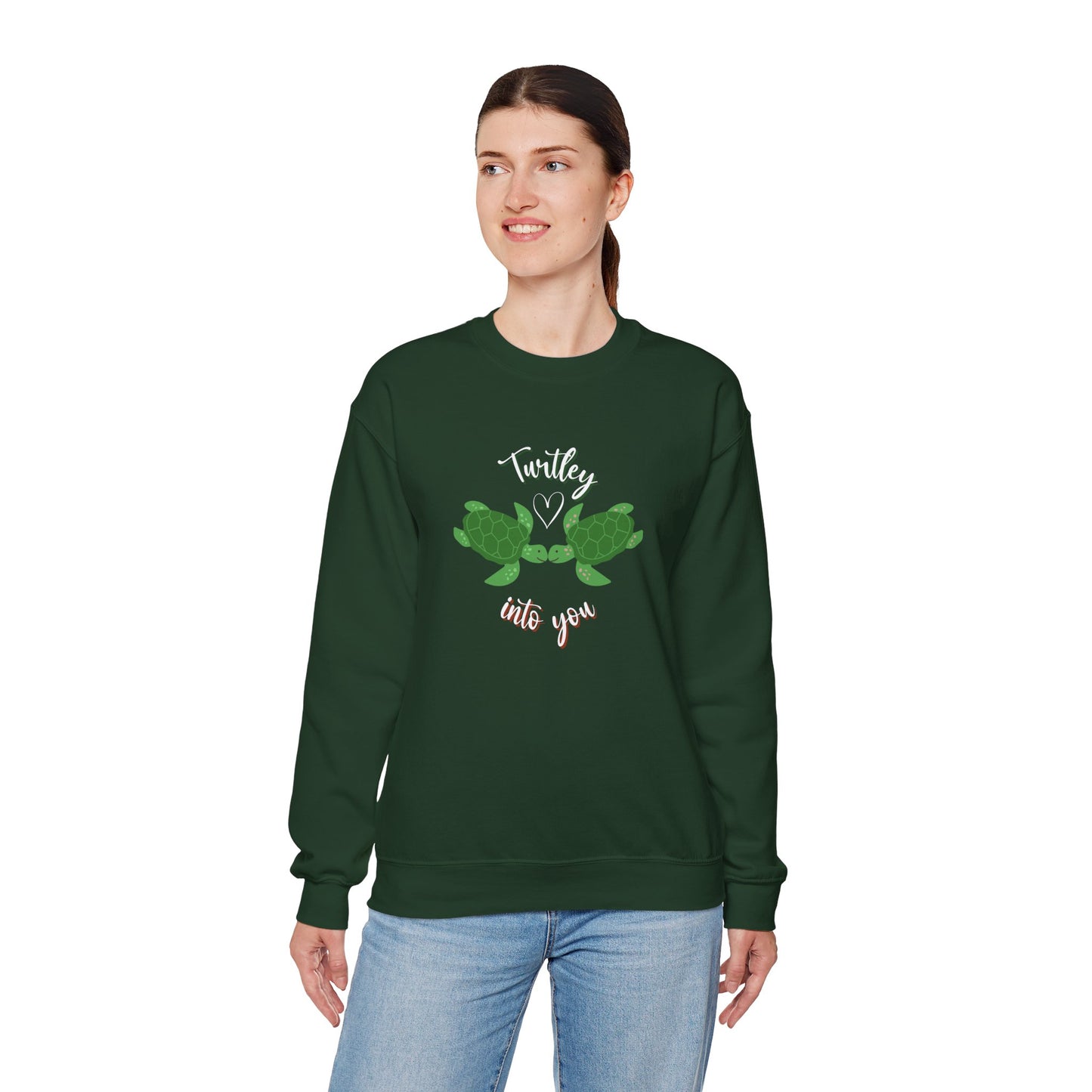 Unisex Cute Turtle Lover Turtley Into You Sweatshirt
