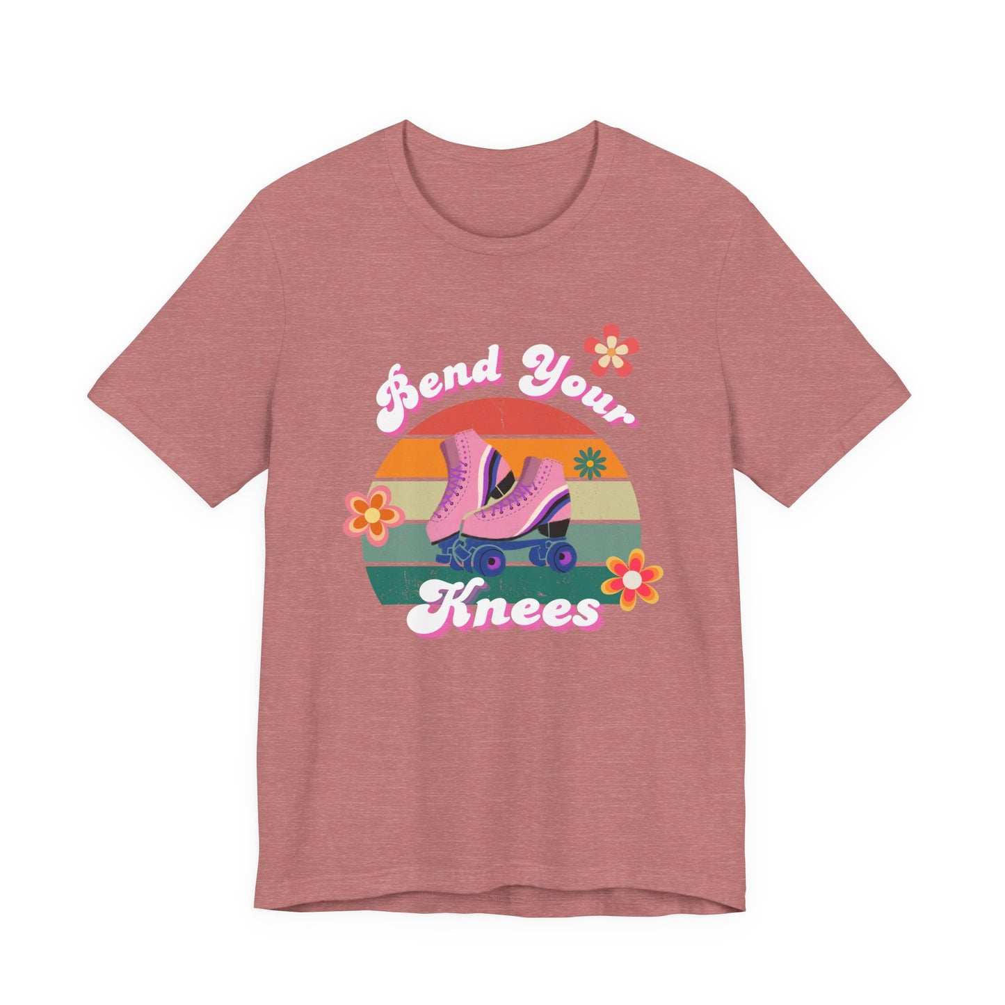 Unisex Retro Vibes Bend Your Knees Skater T-Shirt
