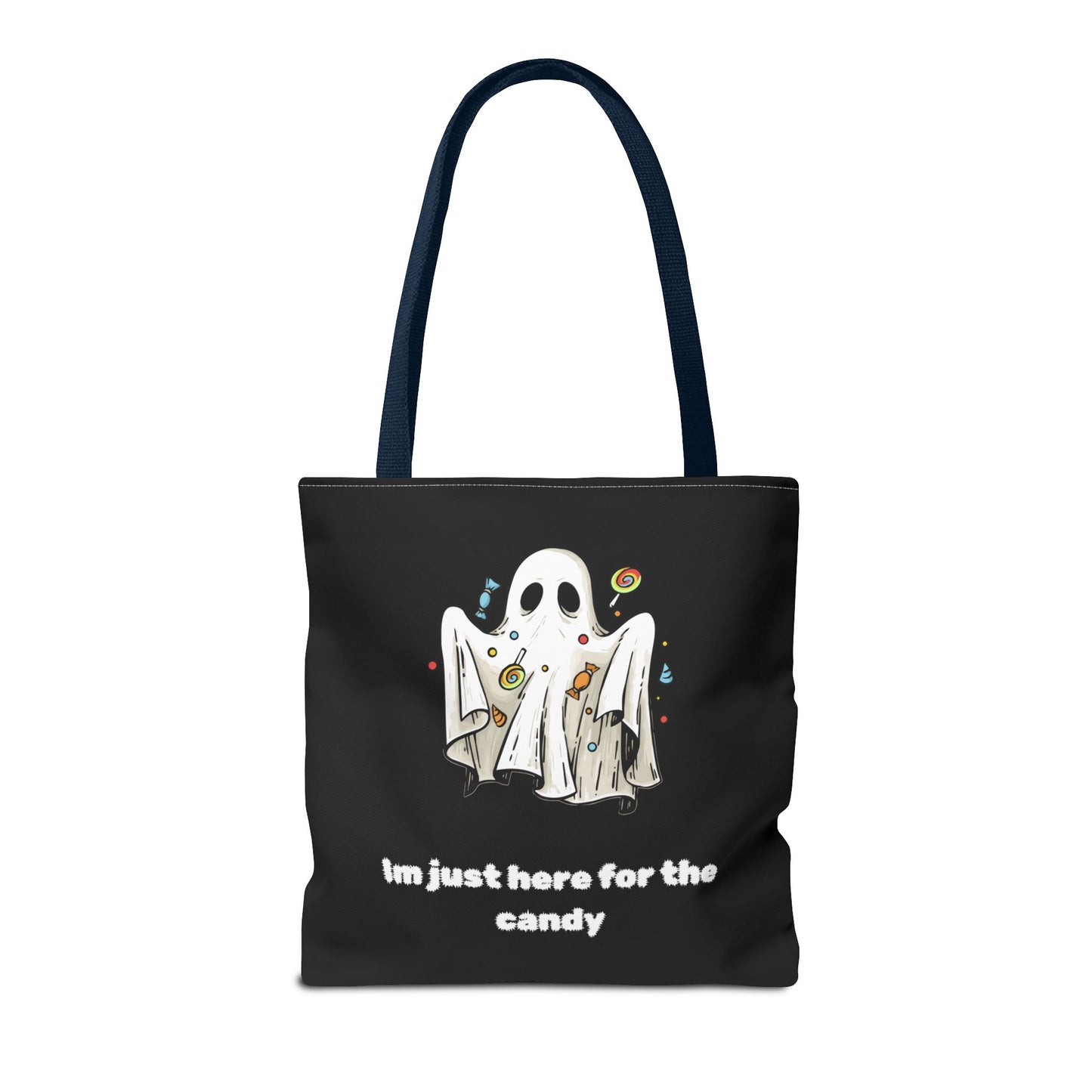 Cute Ghost Halloween Lover Spooky Season Trick or Treating Candy Bag Fall Themed Reusable Lunch Tote