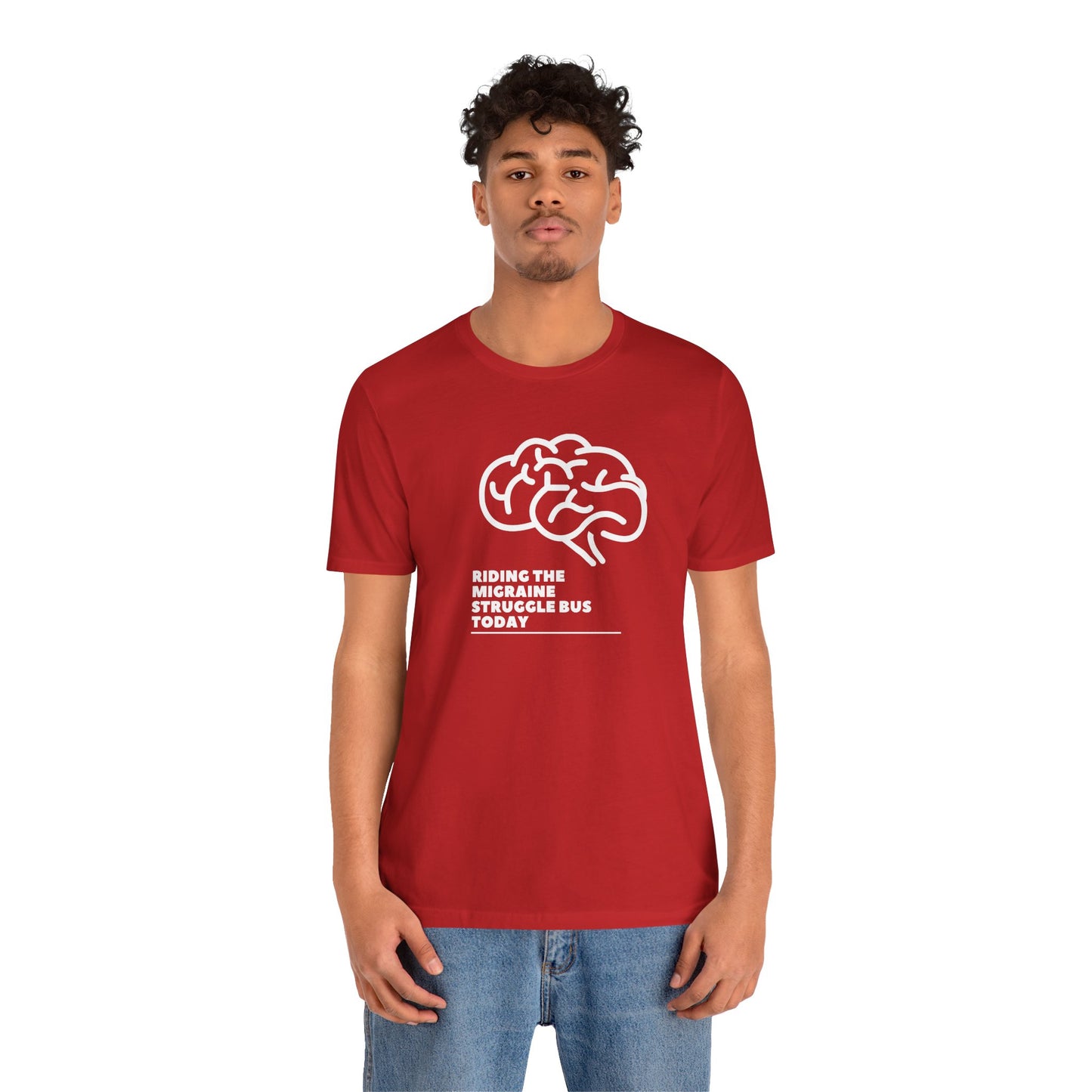 Unisex Migraine Day Invisible Illness Warrior Riding The Struggle Bus Tshirt