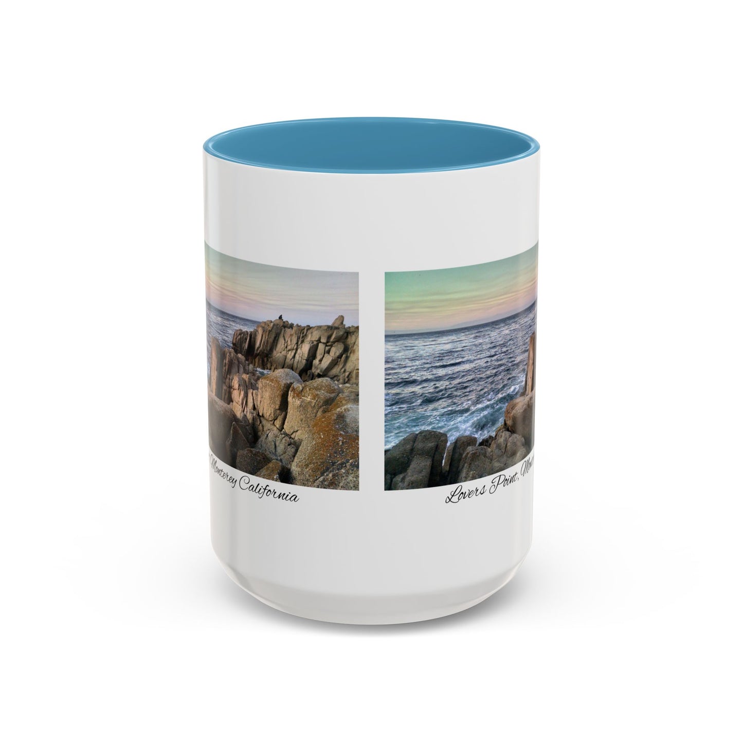 11oz/15oz Ocean View Travelers Coffee Mug Lovers Point, Monterey California San Francisco Bay Area Keepsake