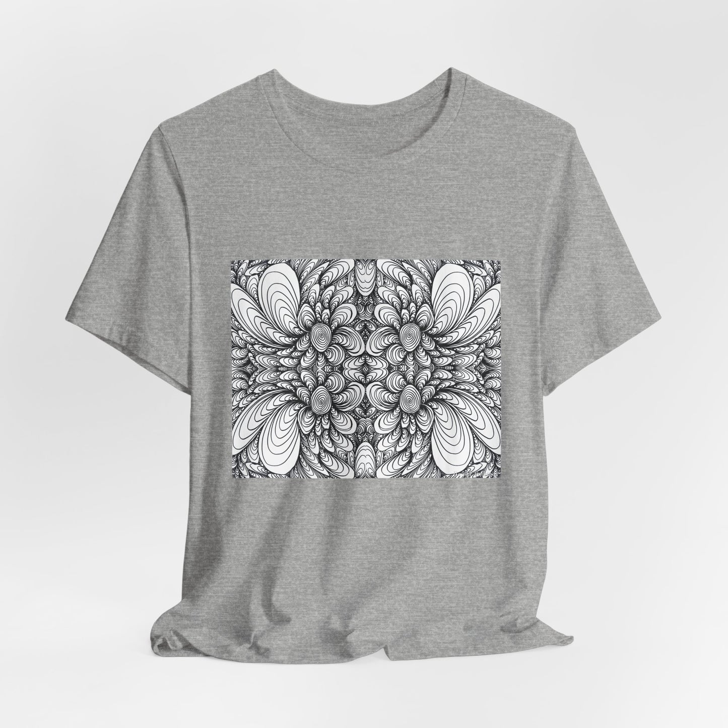 Unisex Original Line Art T-Shirt -Blooms