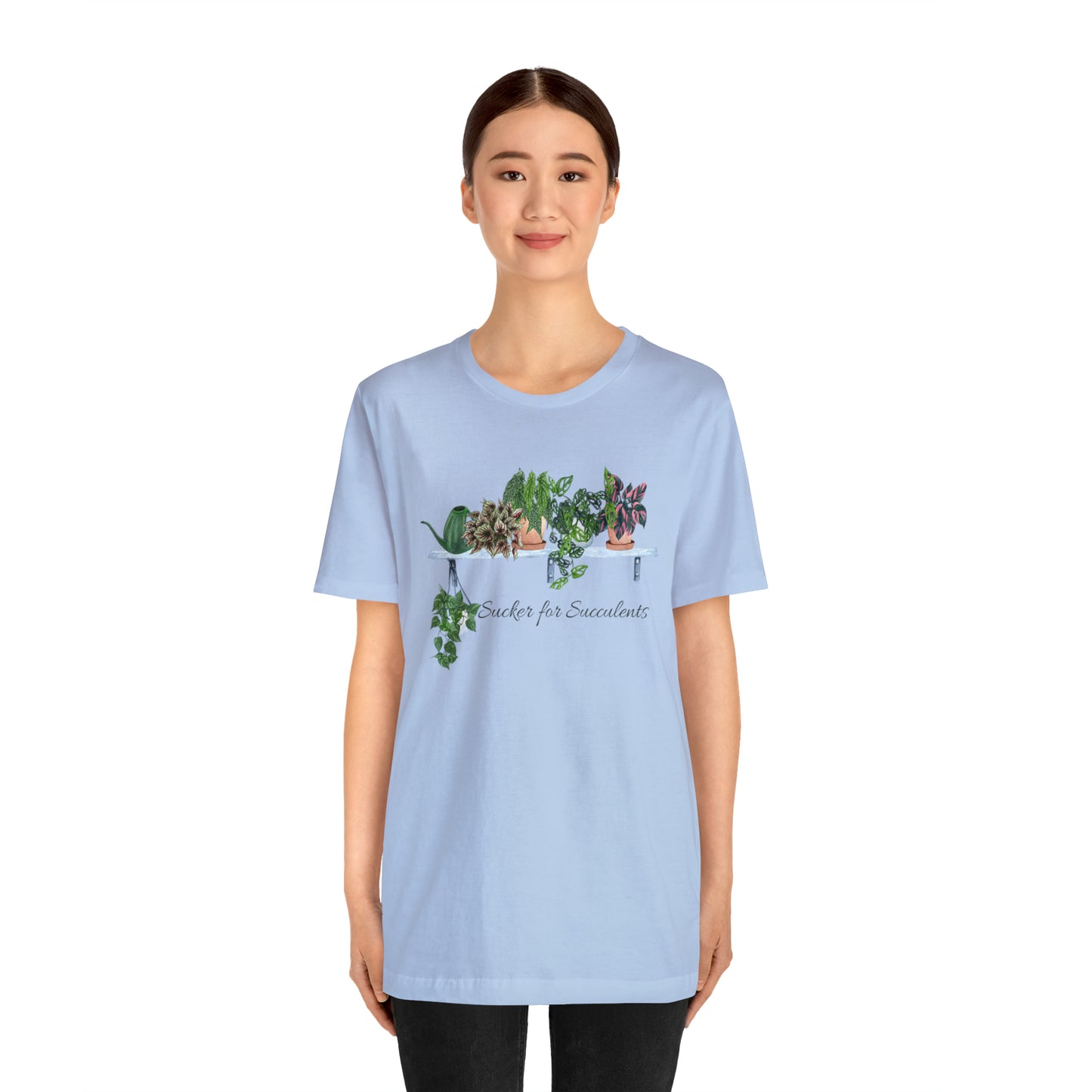 Unisex Gardening Themed T-Shirt Sucker for Succulents