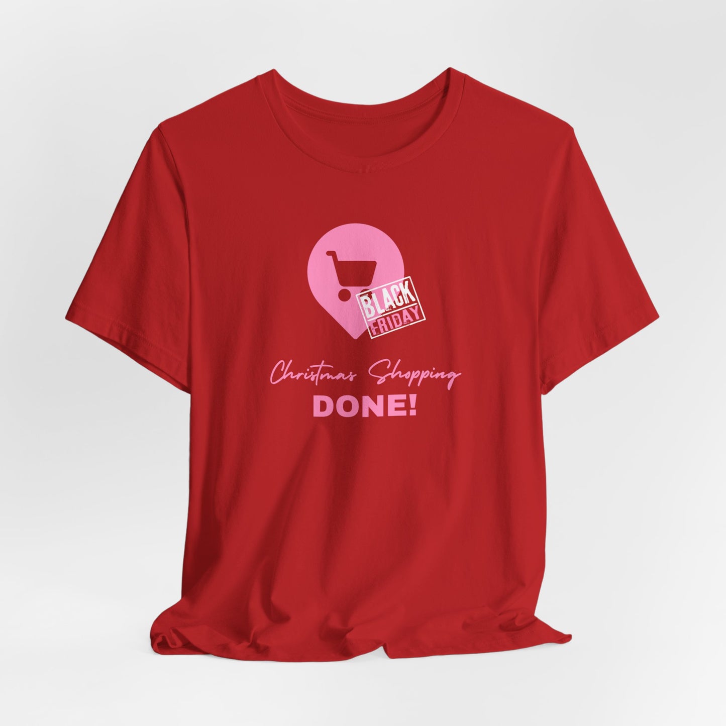 Unisex Jersey Short Sleeve Black Friday Christmas Shopping T-Shirt