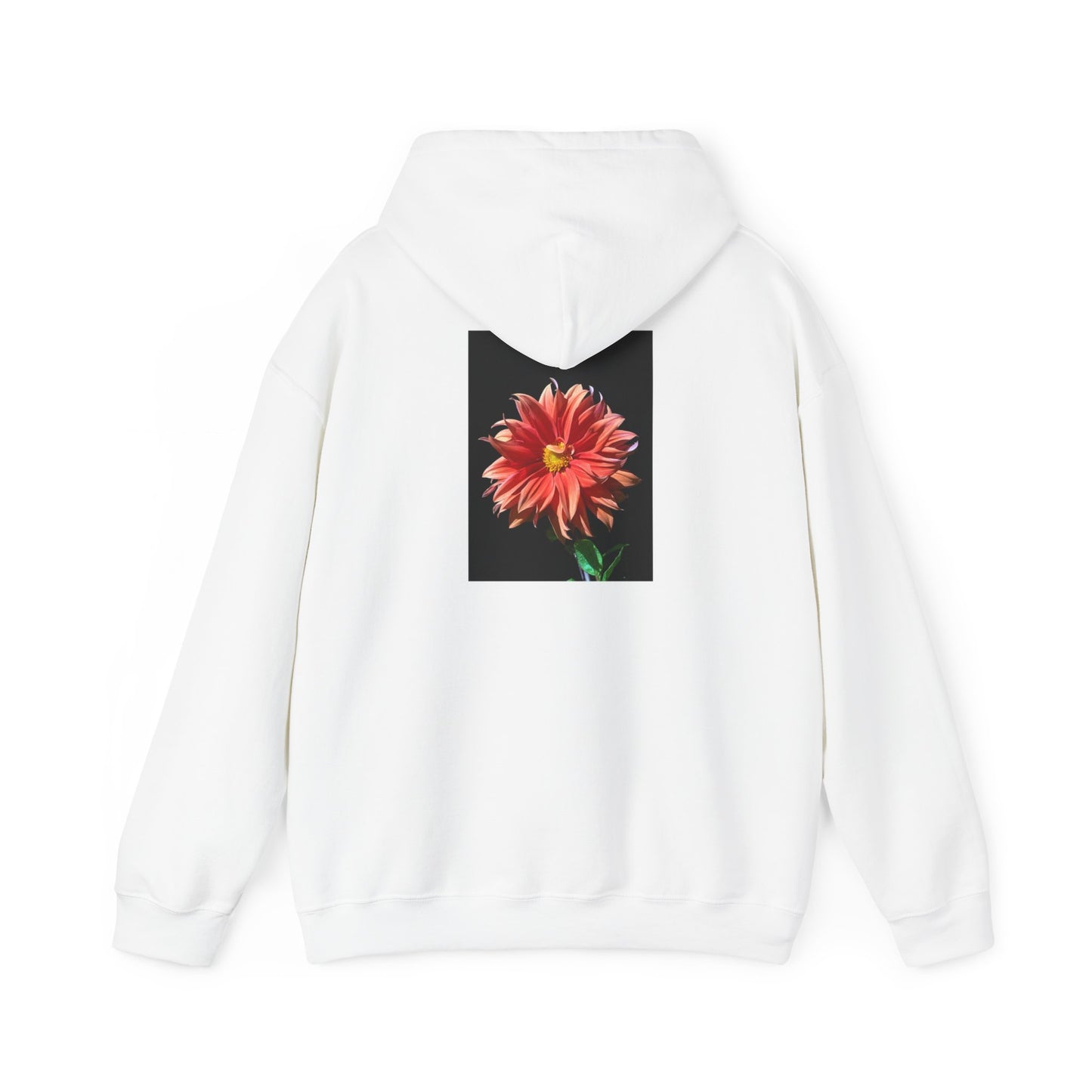 Unisex Heavy Blend™  Dahlia Flower Hooded Sweatshirt