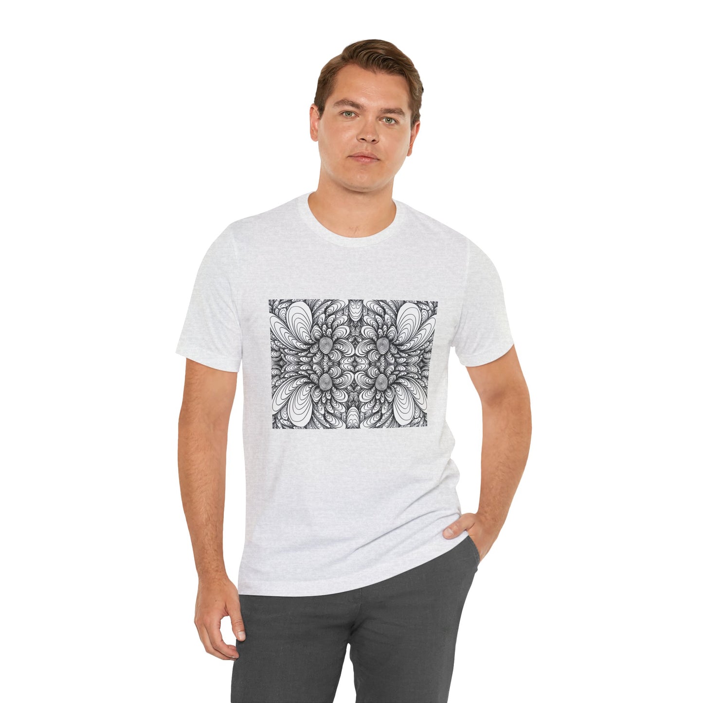Unisex Original Line Art T-Shirt -Blooms