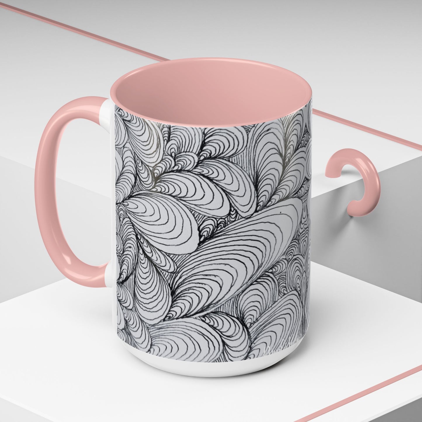 11oz/15oz Original Rough Line Art Coffee Mug