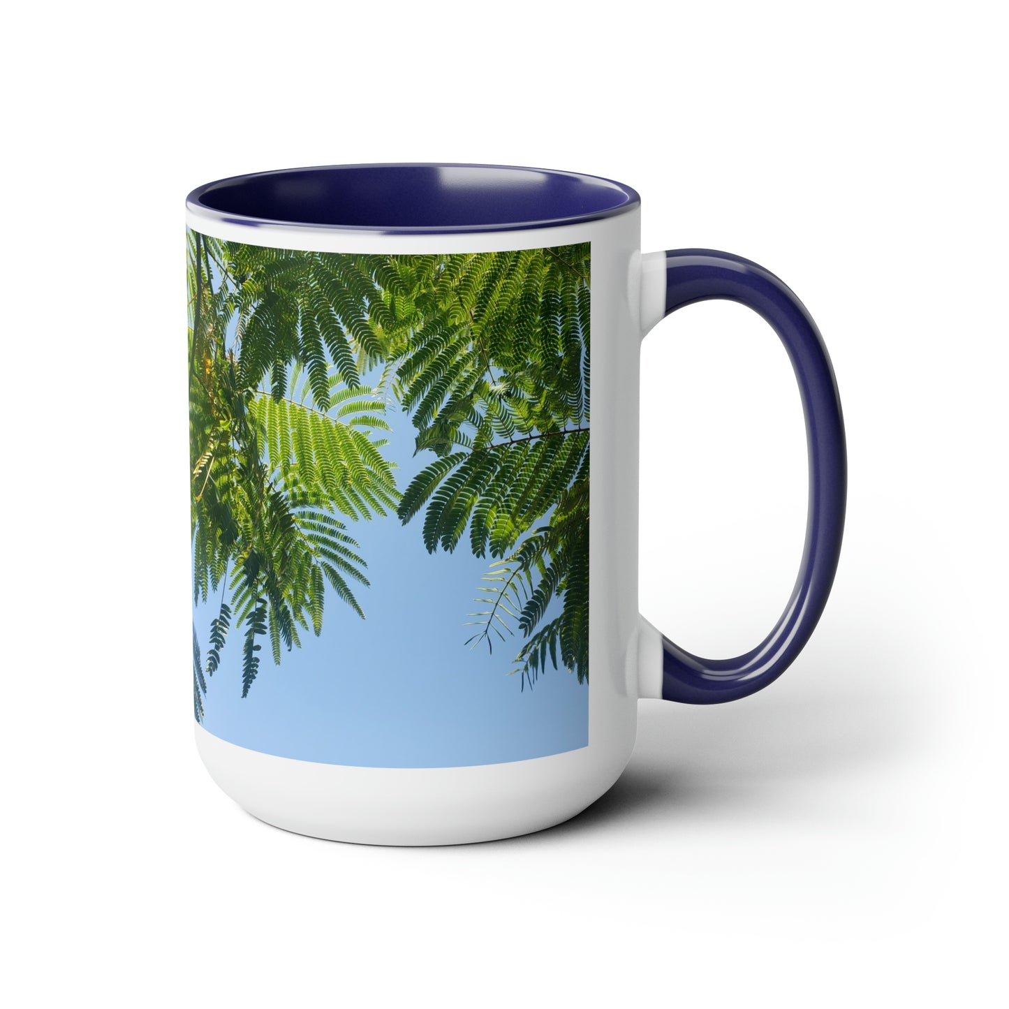 15oz two tone coffee mug - silk canopy