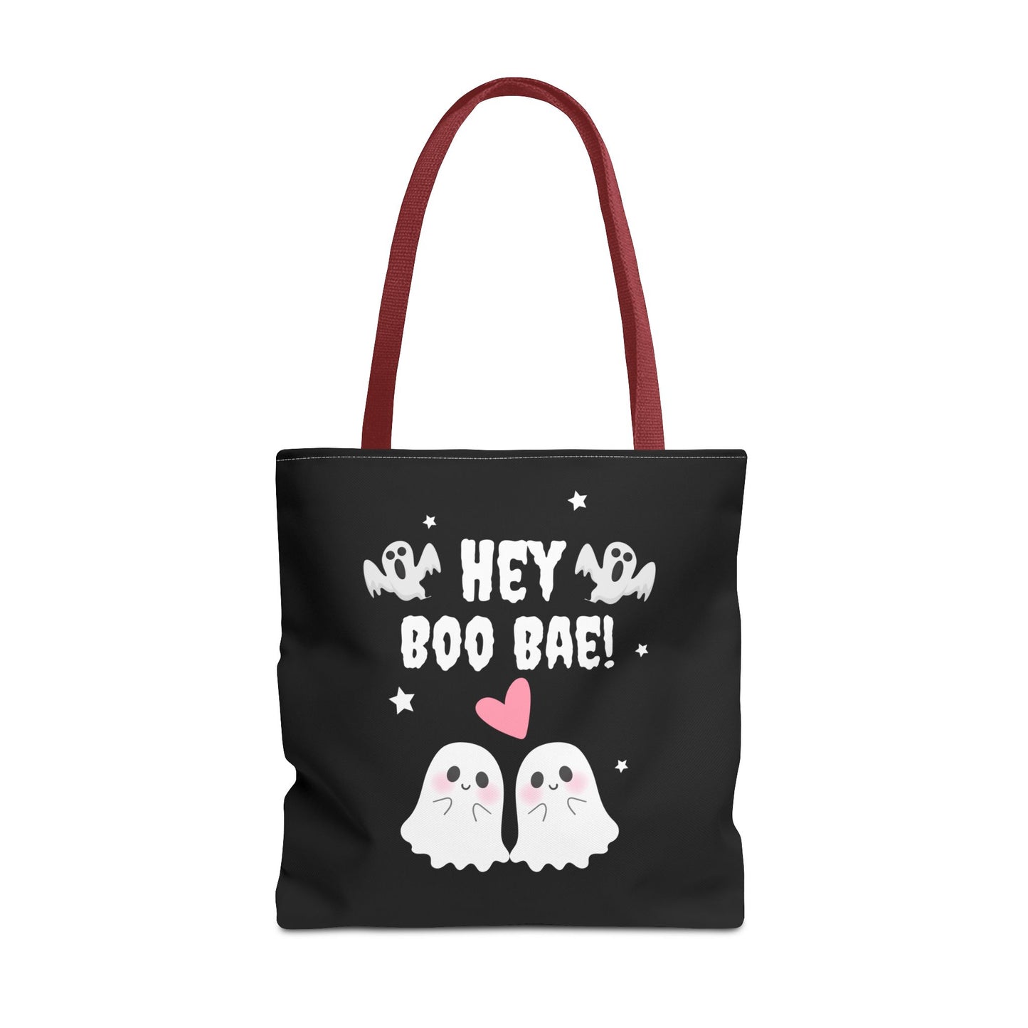 Cute Ghost Couple Boo Bae Halloween Fall Spooky Season Trick or Treating Candy Bag Reusable Halloween Lunch Bag