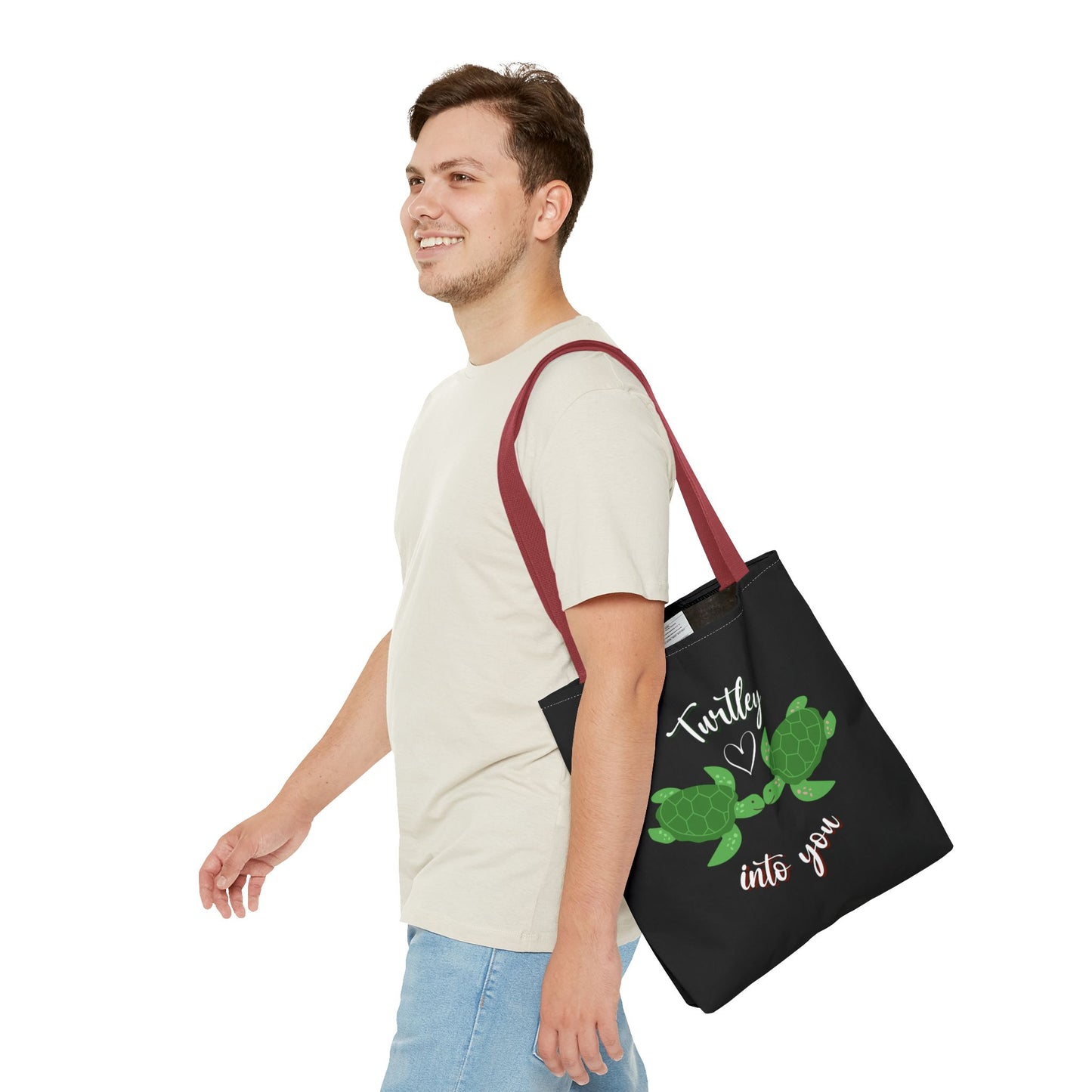 Unisex Cute Turtle Lover Turtley Into You Tote Bag