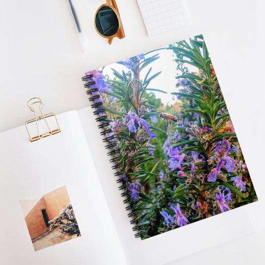 Spiral Notebook - Rosemary Bee Pollinator