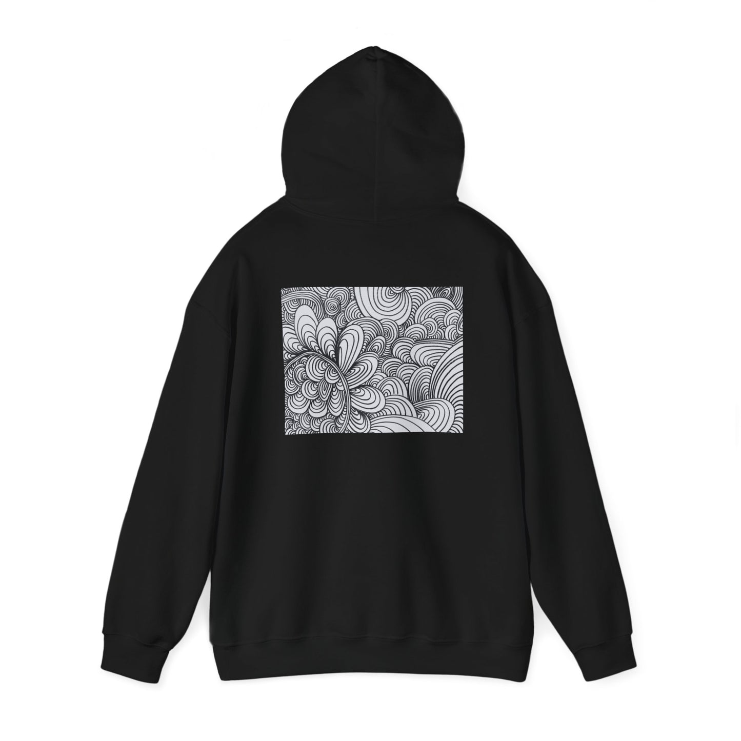 Unisex Heavy Blend™ Original Art Hooded Sweatshirt - Apricots Noir Mirage