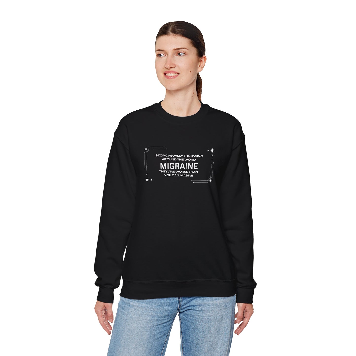 Unisex Migraine Day Invisible Illness Warrior Sweatshirt