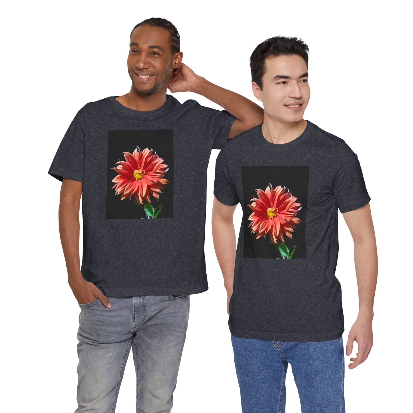 Unisex Jersey Short Sleeve Dahlia Flower T-Shirt