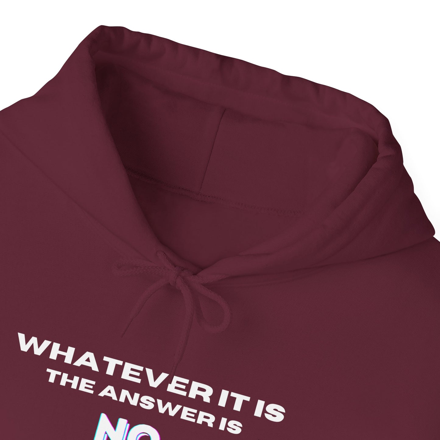 Self Love Motivational Mental Heath Awareness SAY NO Hooded Sweatshirt
