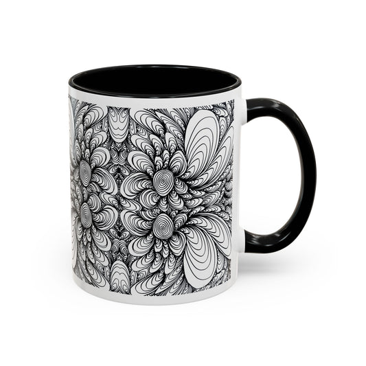 11oz/15oz Original Line Art Mug - Blooms