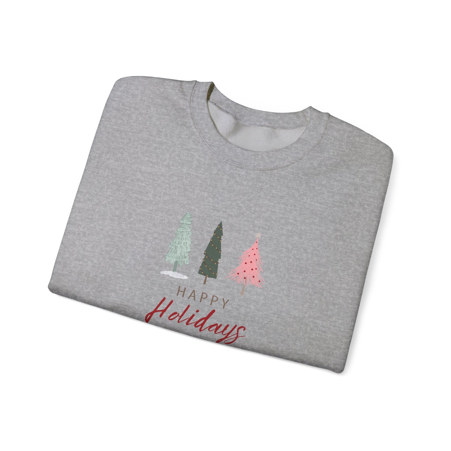 Unisex Heavy Blend Crewneck Happy Holidays Seasons Greetings Fall Sweatshirt