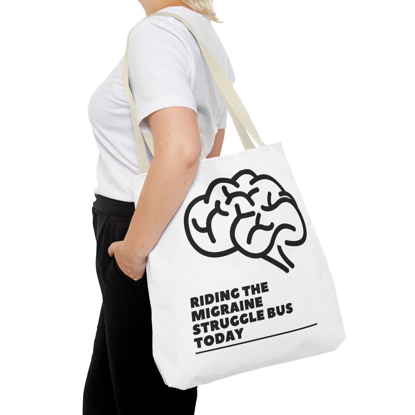 Unisex Migraine Day Invisible Illness Warrior Tote Bag