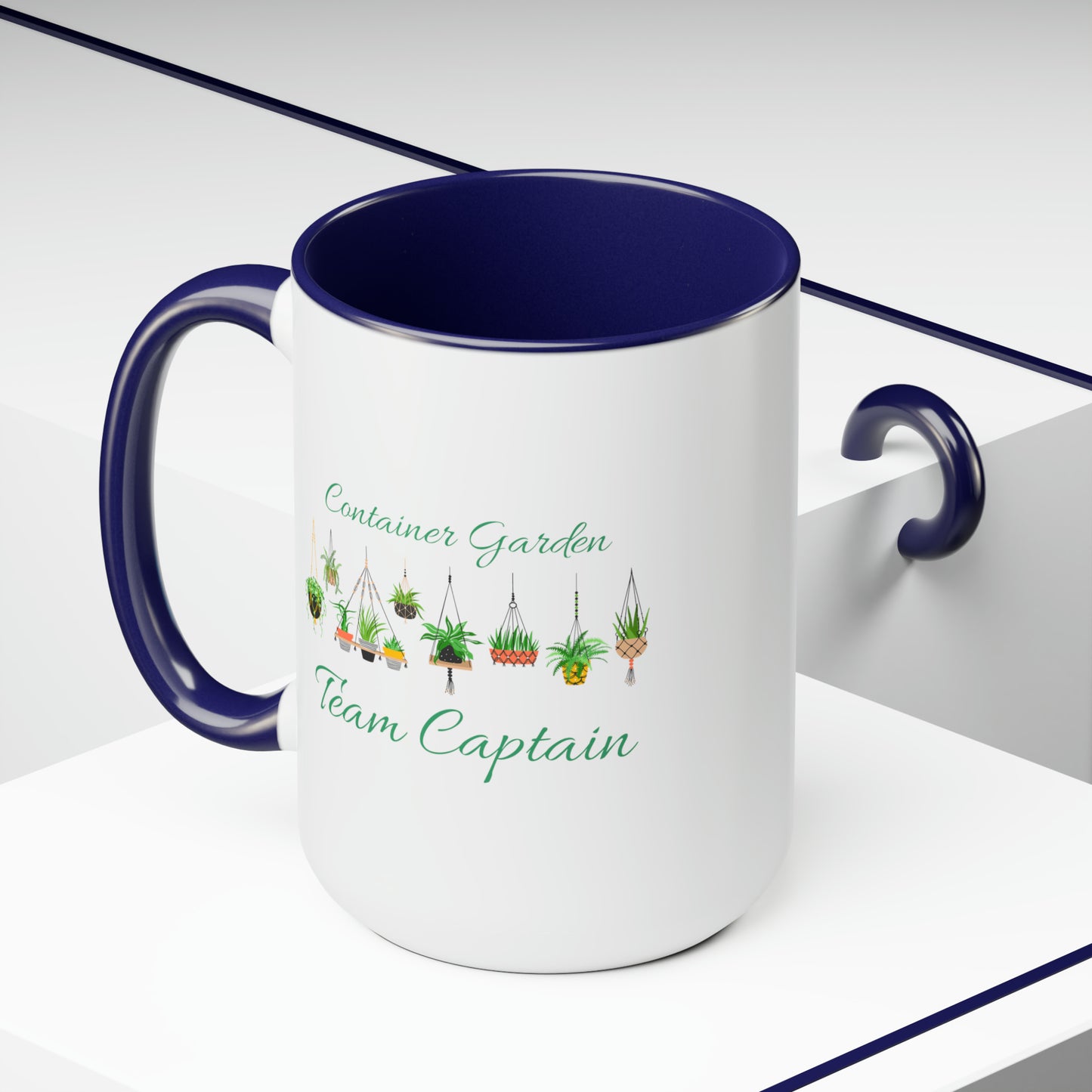 15oz Garden Themed Container Garden Team Captain Gardening Plant Parent Coffee Mug