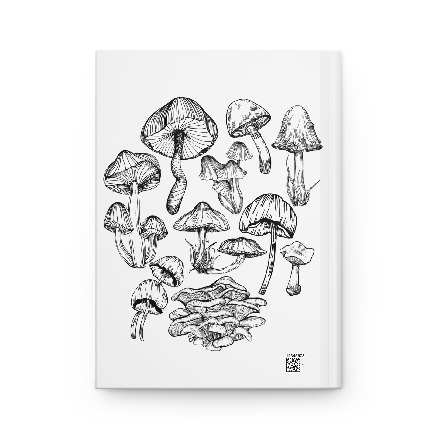Hardcover Journal Mushroom Lover Fungi Print Toadstool Hardcover Journal