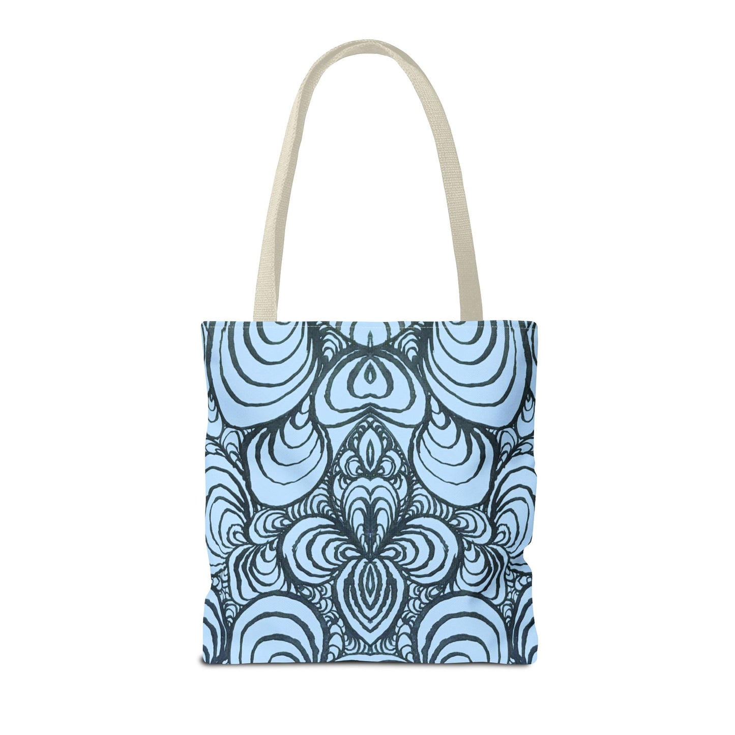 Unisex Original Line Art - All Over Print Tote Bag - Puzzle Panels 1 Color Pop Polar