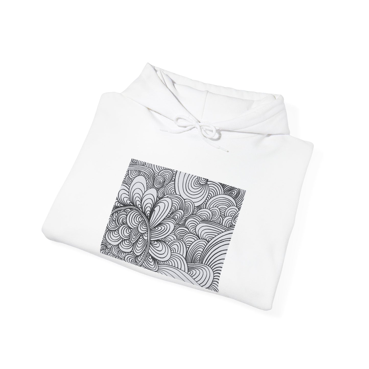 Unisex Heavy Blend™ Original Art Hooded Sweatshirt - Apricots Noir Mirage