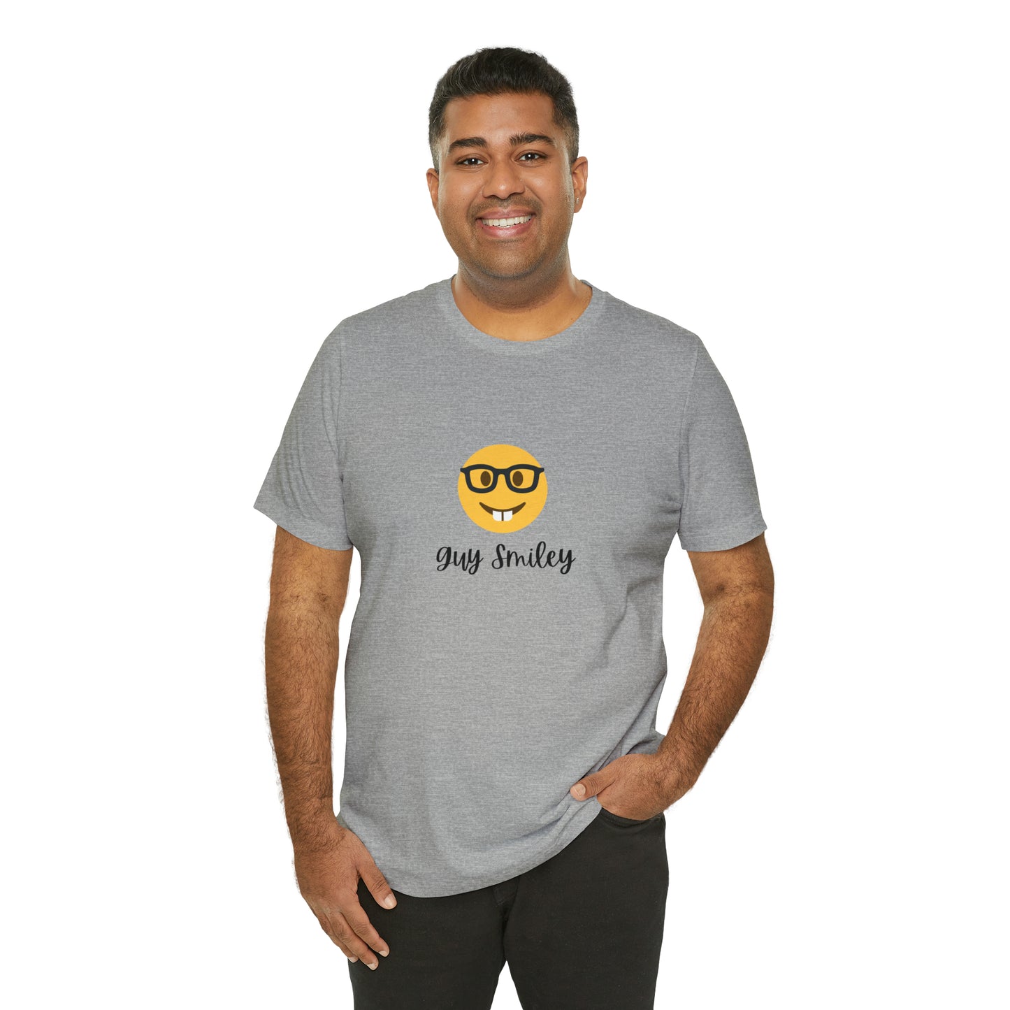 Unisex Jersey Short Sleeve Guy Smiley T-Shirt