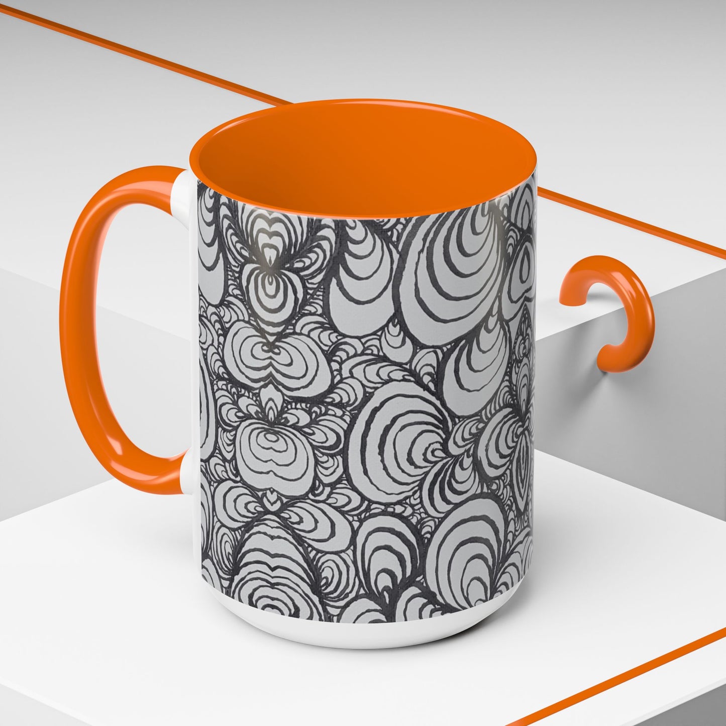 11oz/15oz Original Line Art Mug - Puzzle Panels 1