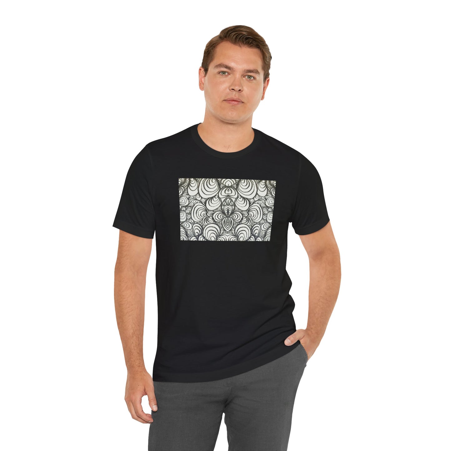 Unisex Original Line Art T-Shirt - Puzzle Panels 1