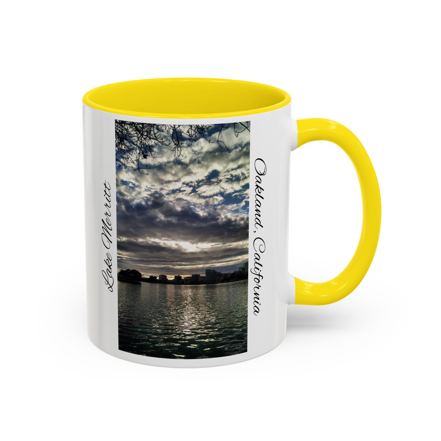 11oz/15oz Two Tone Lake Merritt, Oakland California San Francisco Bay Area Keepsake Coffee Mug