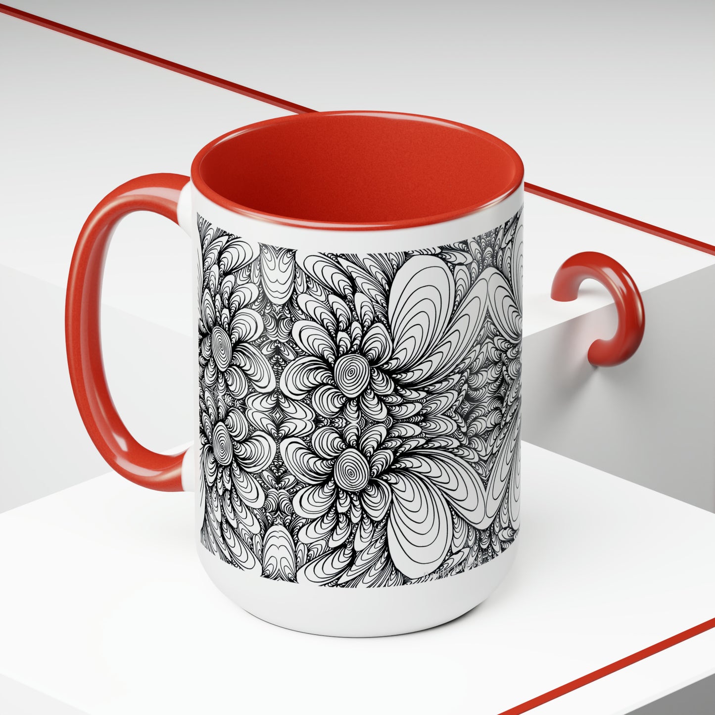 15oz Original Art  Mug - Blooms