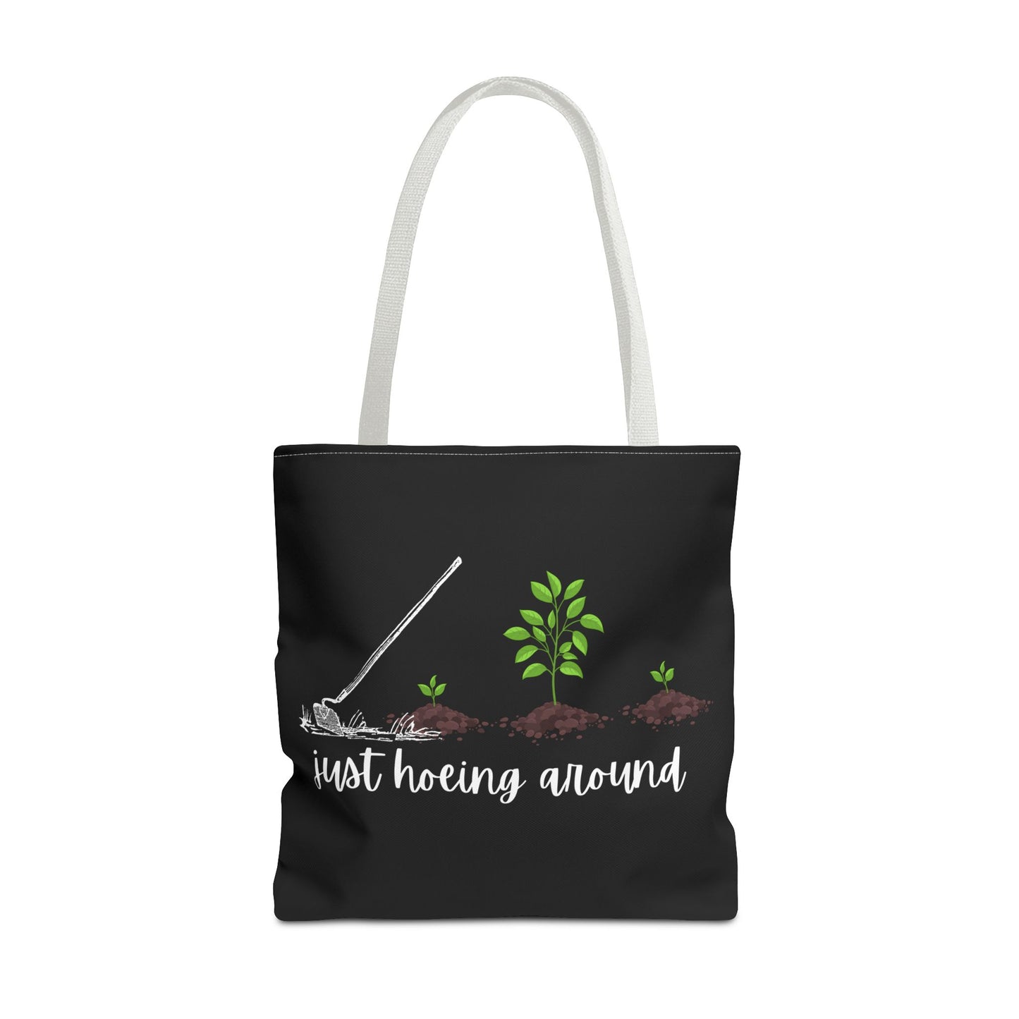 Unisex Just Hoeing Around Gardening Themed All Over Print Tote Bag