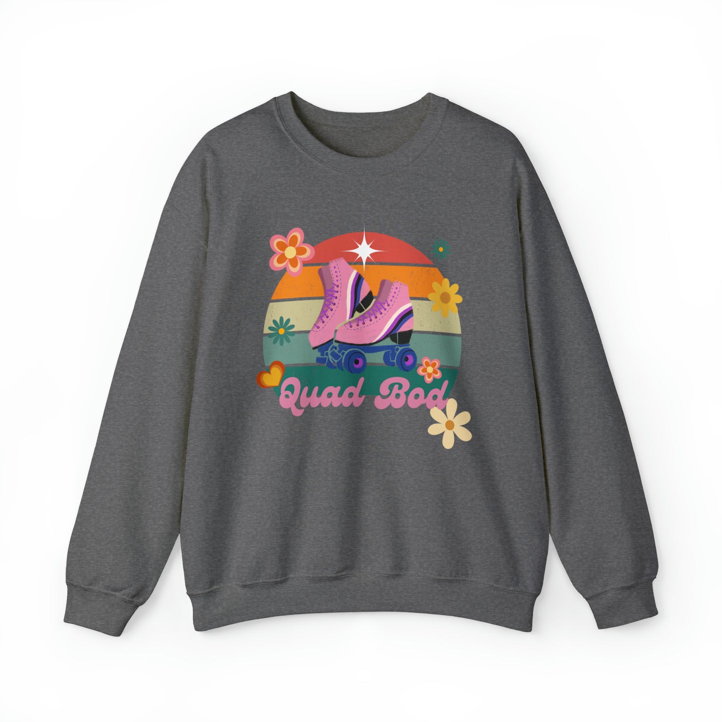 Unisex Quad Bod Retro Vibes Rollerskater Sweatshirt