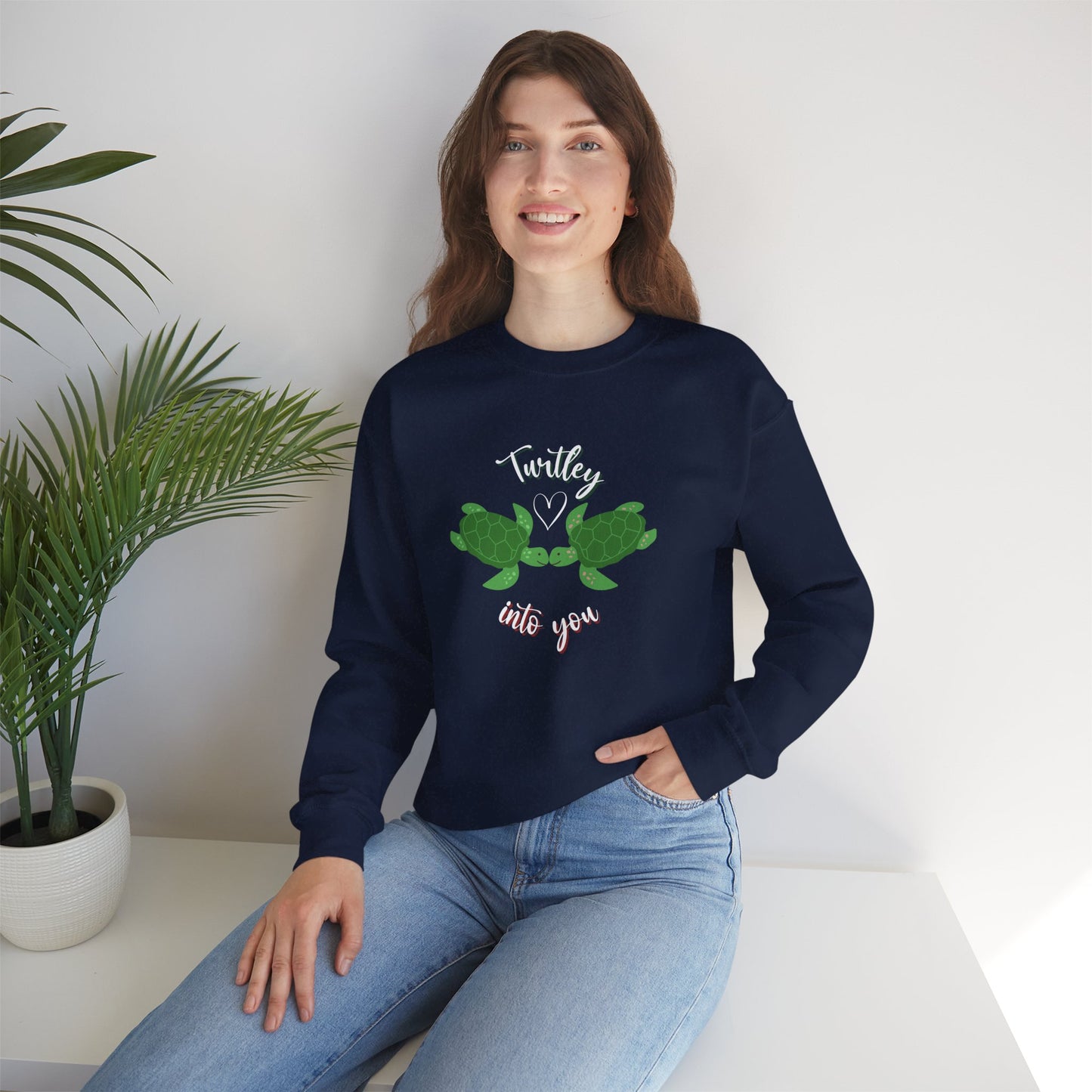Unisex Cute Turtle Lover Turtley Into You Sweatshirt