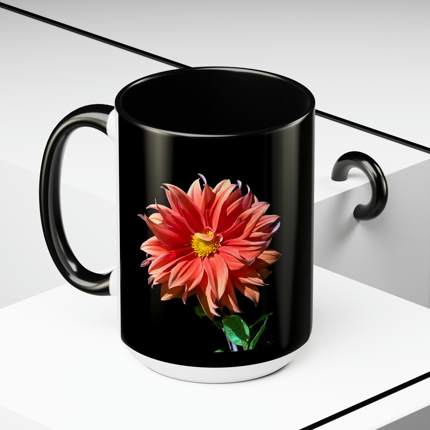 15oz Dahlia Flower Coffee Mug