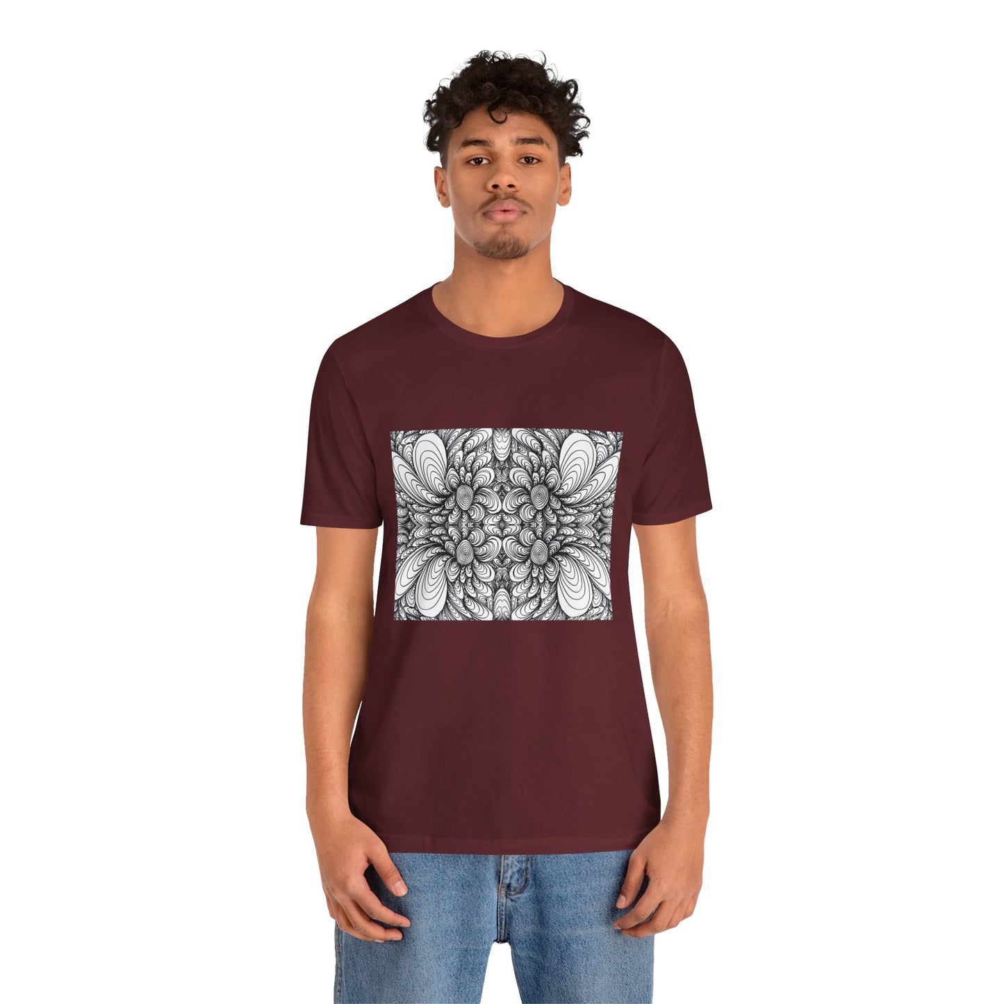 Unisex Original Line Art T-Shirt -Blooms