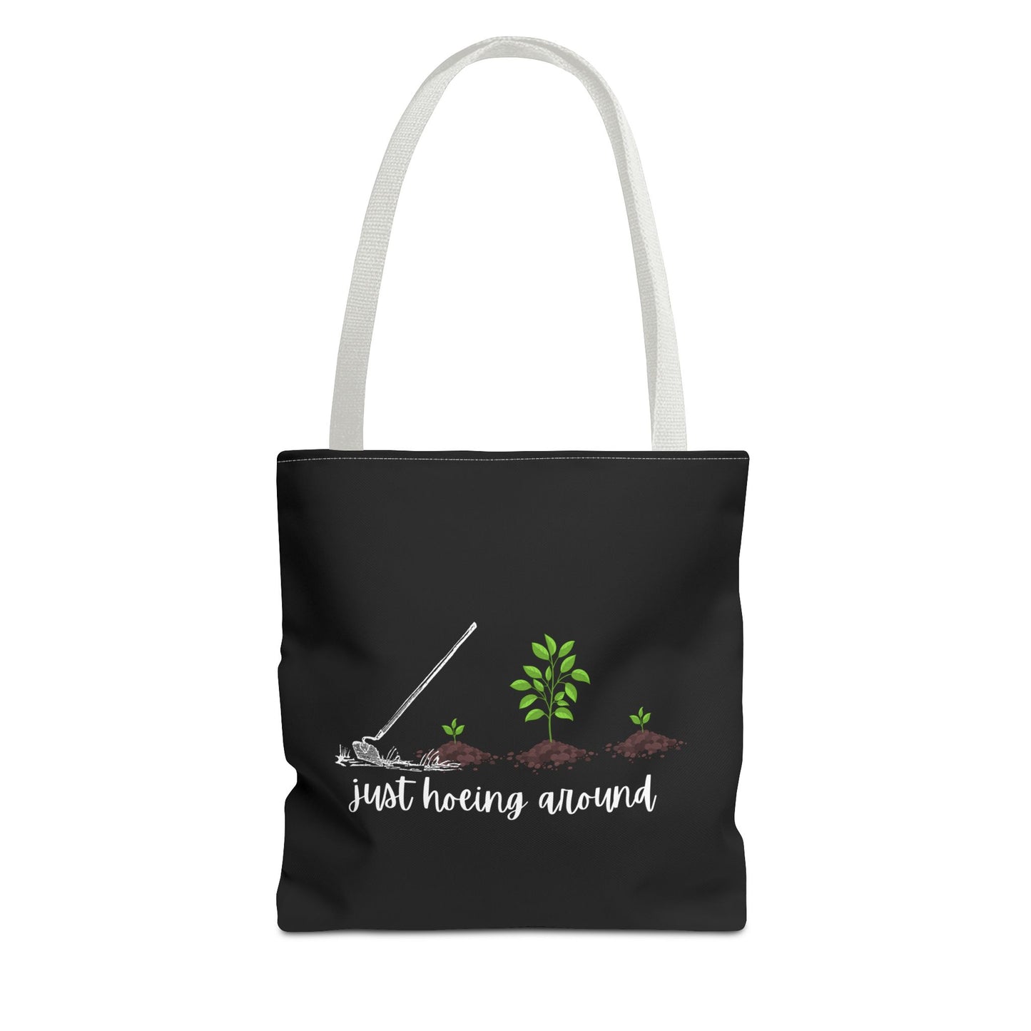 Unisex Just Hoeing Around Gardening Themed All Over Print Tote Bag