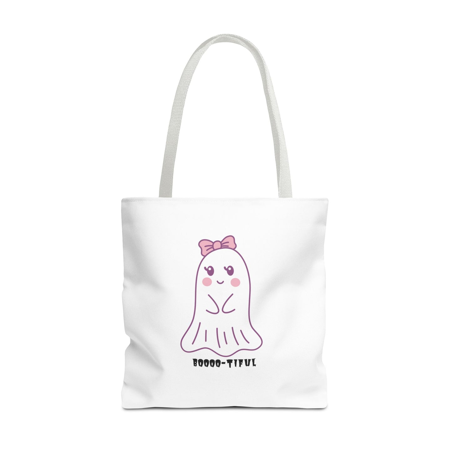 Cute Ghost Halloween Lover Spooky Season Tote Trick or Treating Candy Bag Fall Themed Reusable Lunch Tote