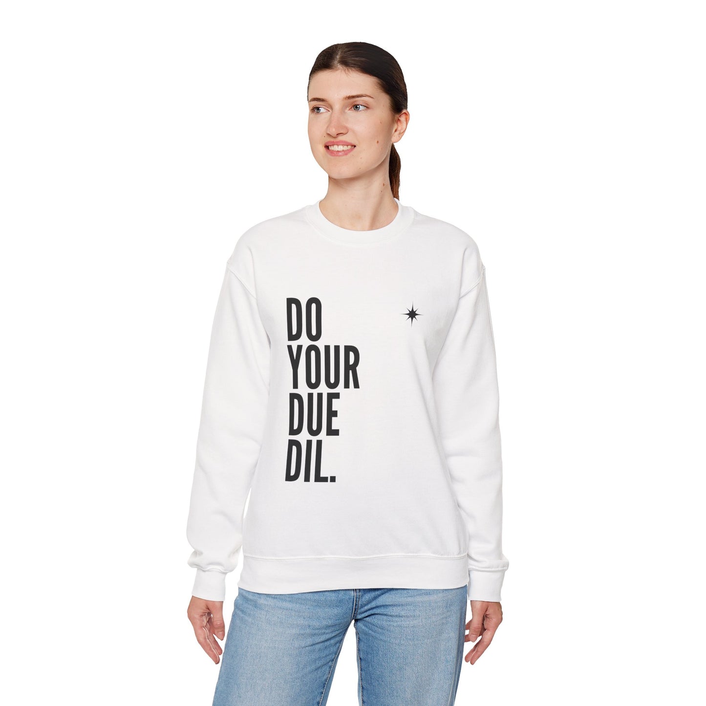 Unisex Heavy Blend Crewneck Due Your Due Diligence Sweatshirt