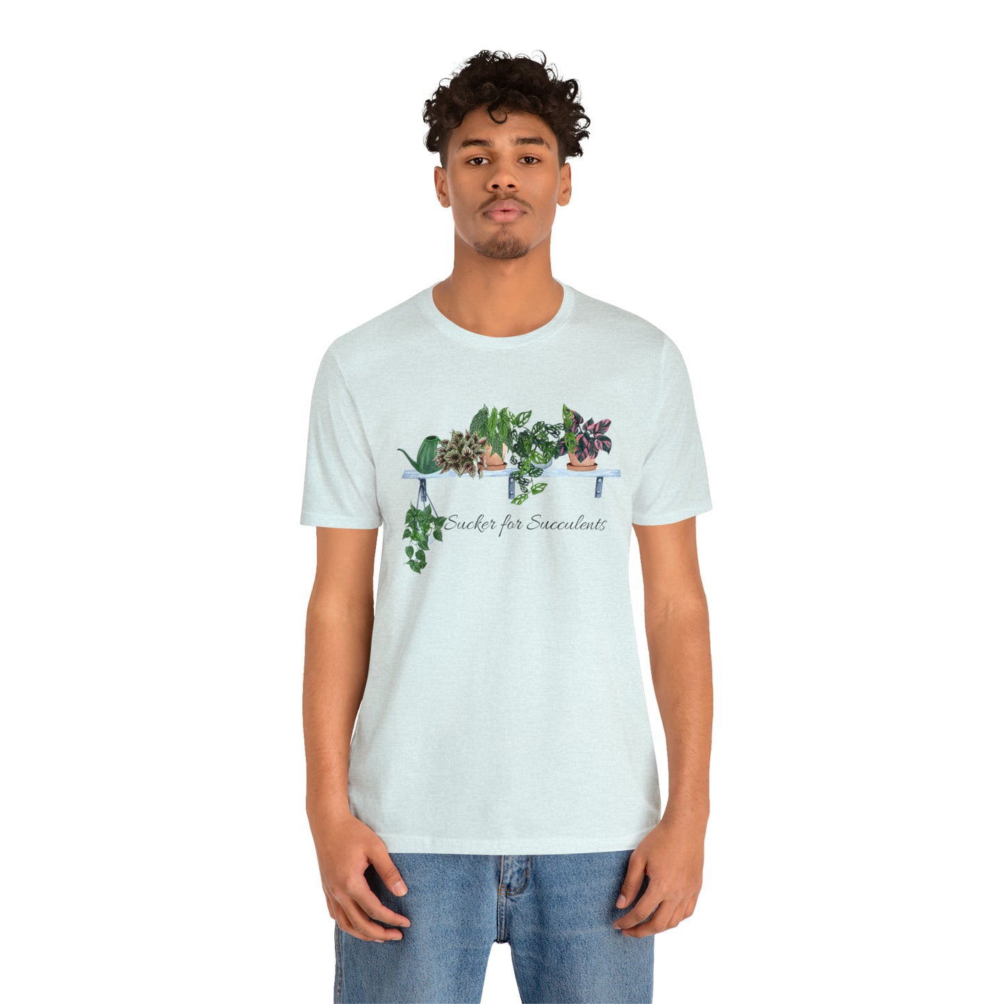 Unisex Gardening Themed T-Shirt Sucker for Succulents