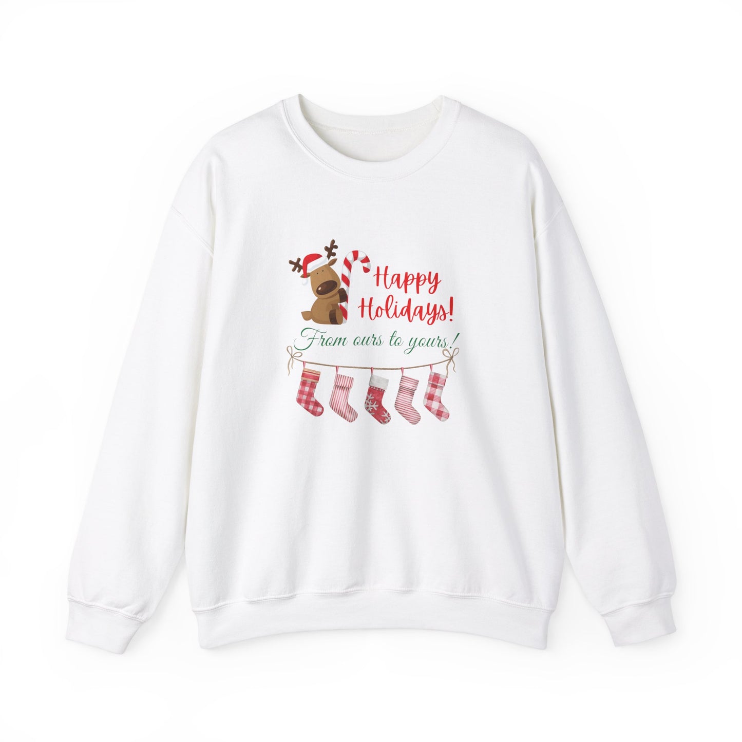 Unisex Heavy Blend Happy Holidays From Ours To Yours Sweatshirt