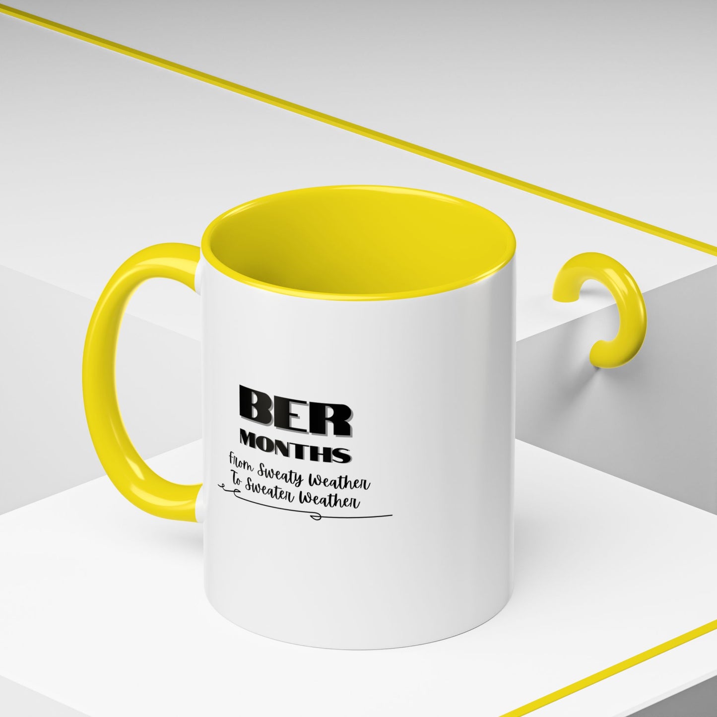 11oz/15oz BER Months From Sweaty Weather to Sweaty Weather Coffee Mug