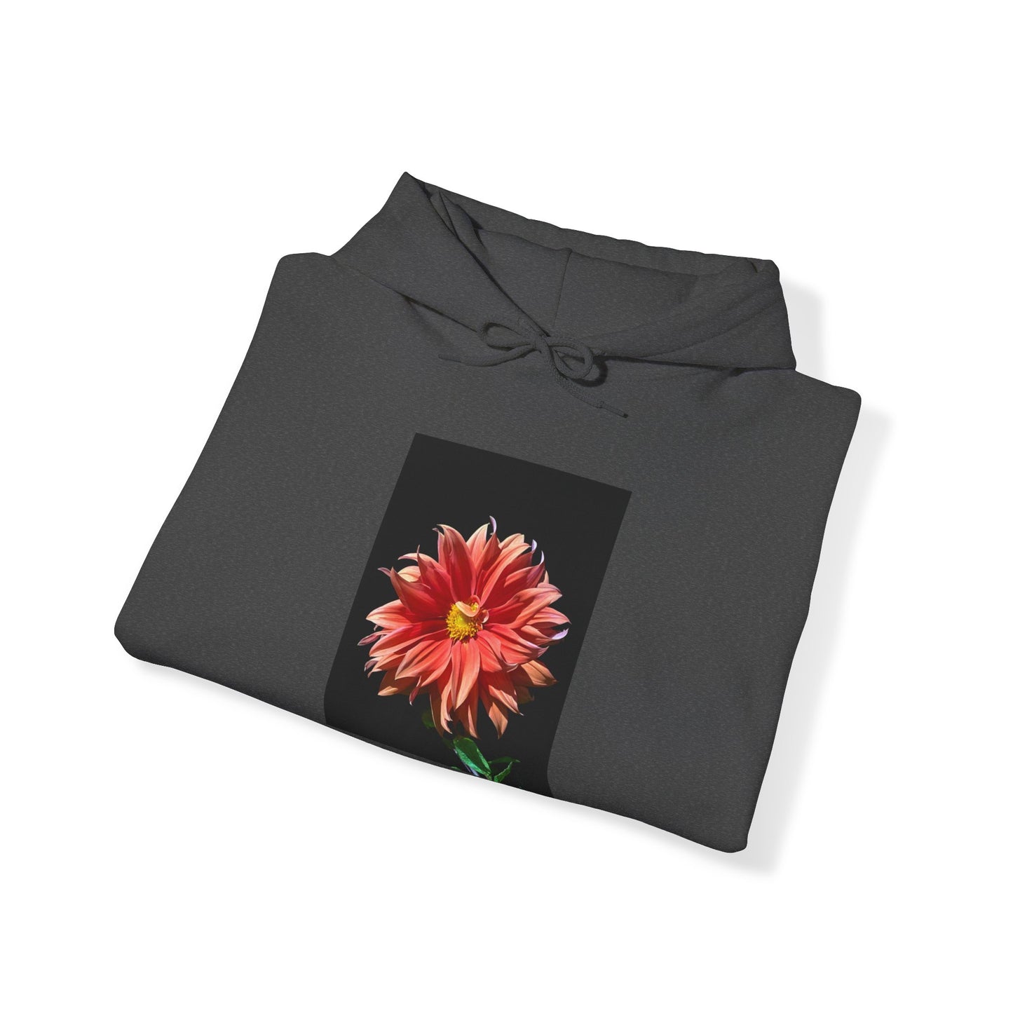 Unisex Heavy Blend™  Dahlia Flower Hooded Sweatshirt