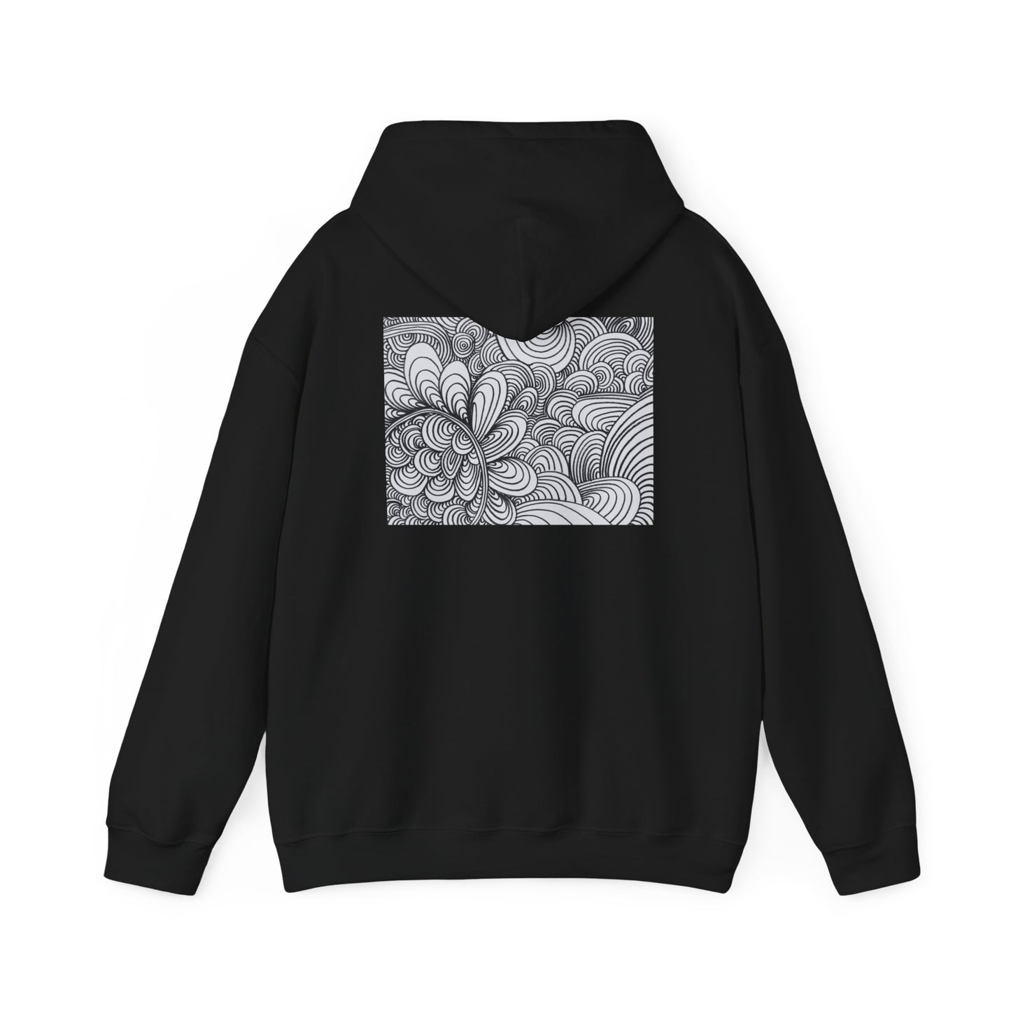 Unisex Heavy Blend™ Original Art Hooded Sweatshirt - Apricots Noir Mirage